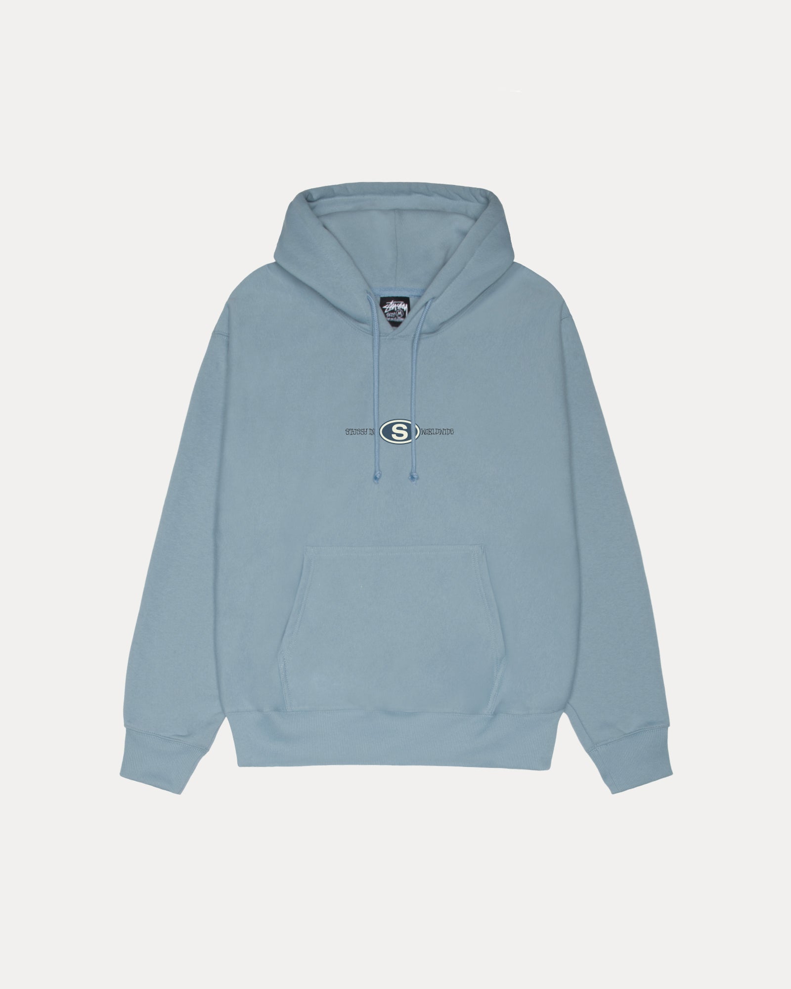 Worldwide Dot Hood Mens Long Sleeve In Slate