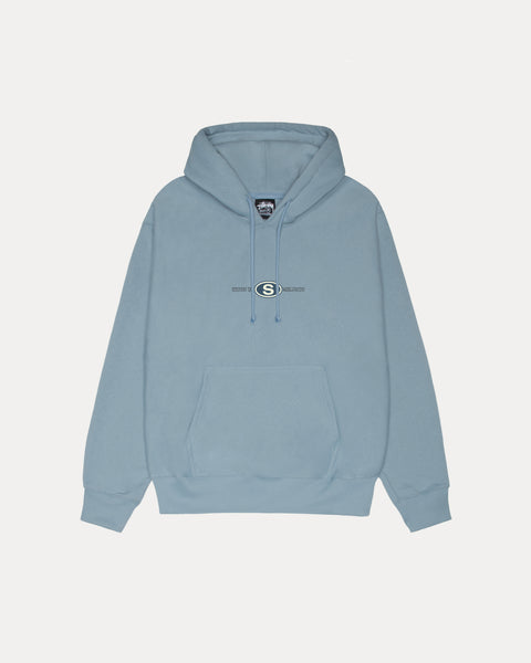 Worldwide Dot Hood Mens Long Sleeve In Slate