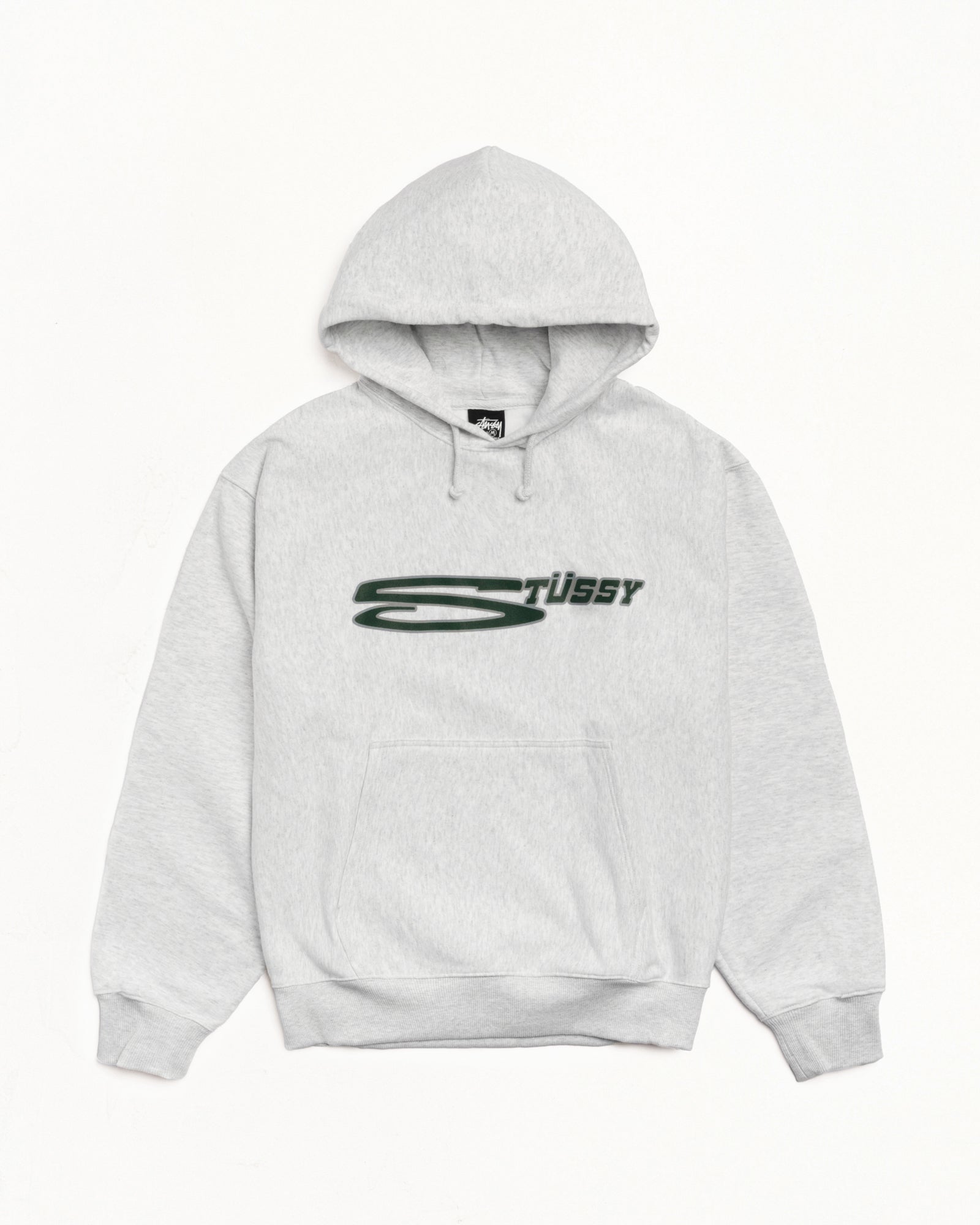 Stretch Hood Mens Long Sleeve In Ash Heather