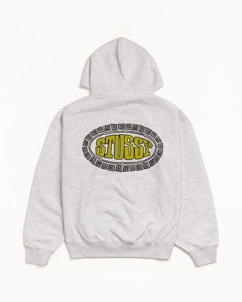 Tile Oval Hood Mens Long Sleeve In Ash Heather