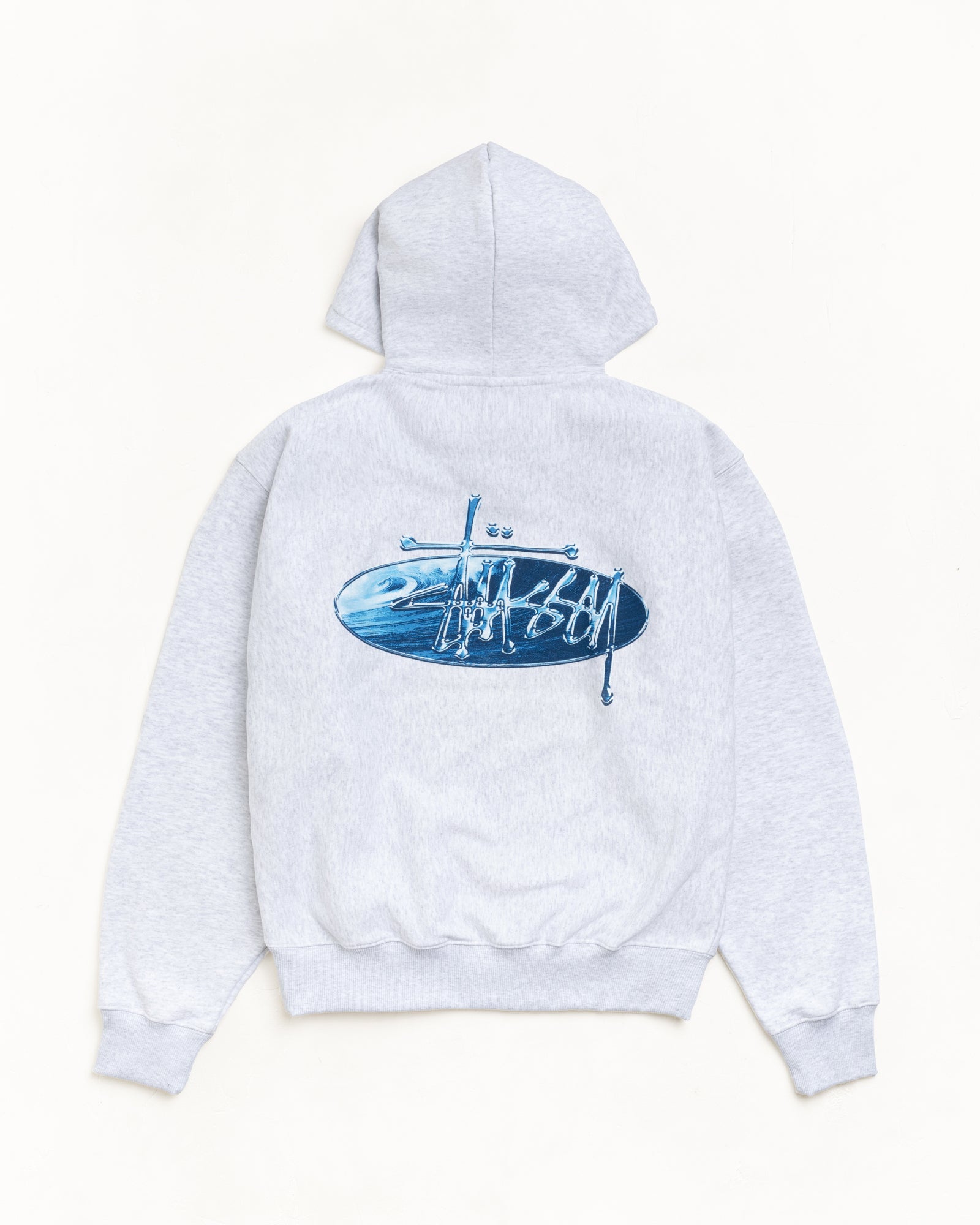 Wave Oval Hoodie – Ash Heather | Sweats | Stüssy Canada Wave Oval Hoodie – Ash Heather | Sweats | Stüssy Canada