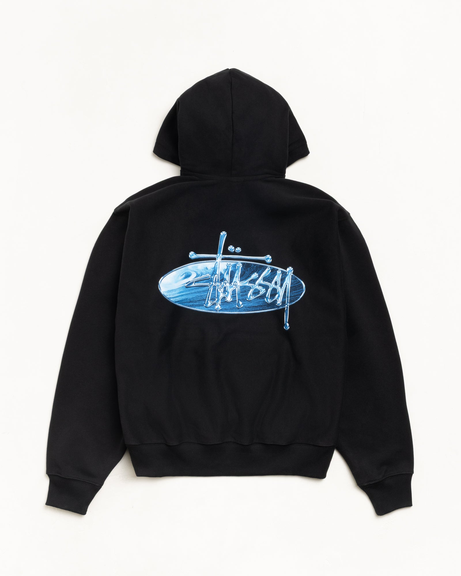 Wave Oval Hoodie – Black | Sweats | Stüssy Canada Wave Oval Hoodie – Black | Sweats | Stüssy Canada