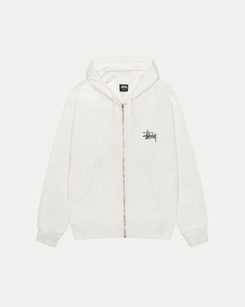 Basic Stussy Pig Dyed Zip Hood Mens Long Sleeve In Natural