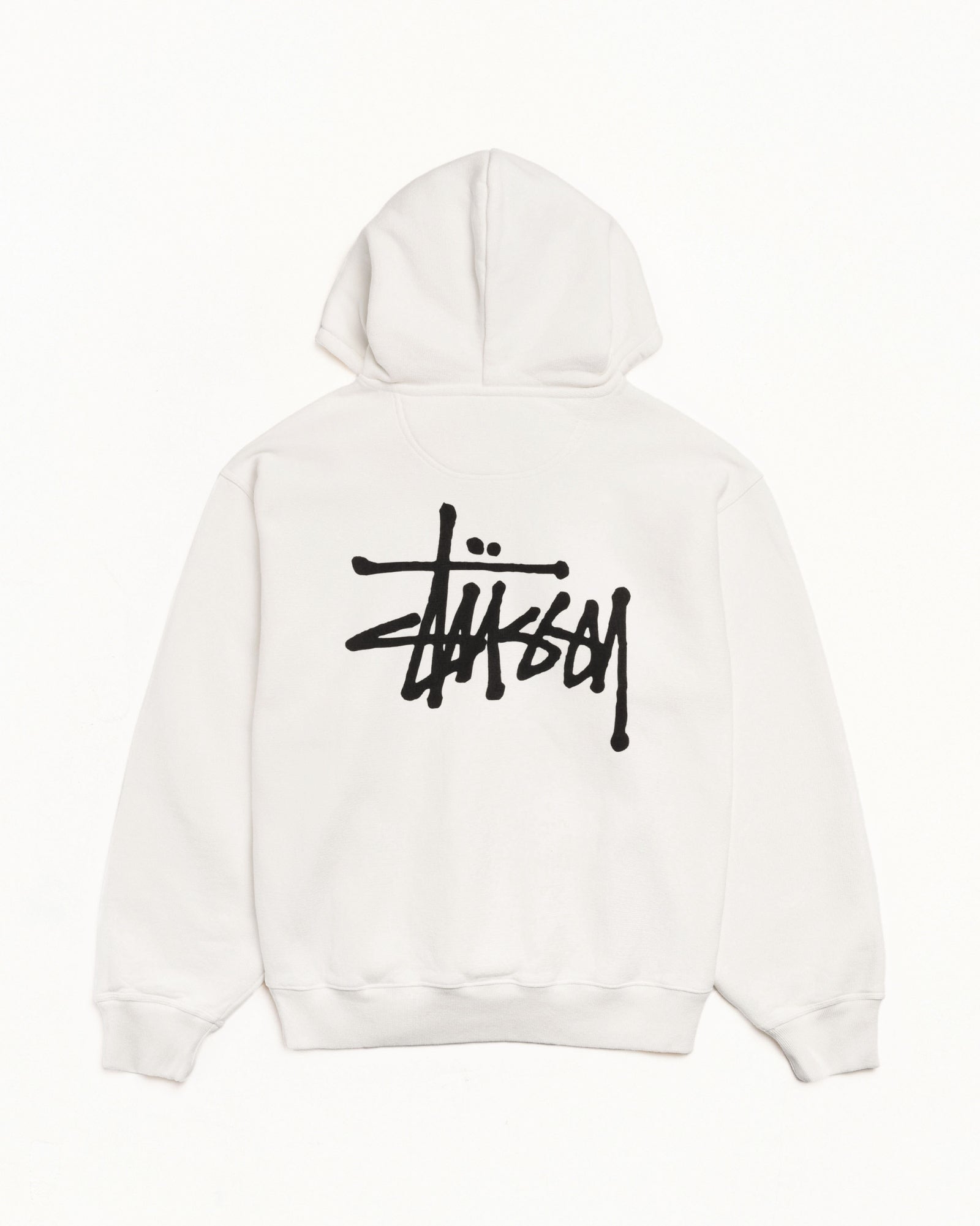 STUSSY 白スウェット 冬用 Basic Stüssy Zip Hoodie Pigment Dyed – Natural | Tee & Sweats