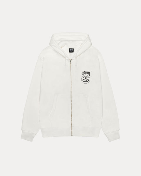 Stock Link Pig. Dyed Zip Hood Mens Long Sleeve In Natural