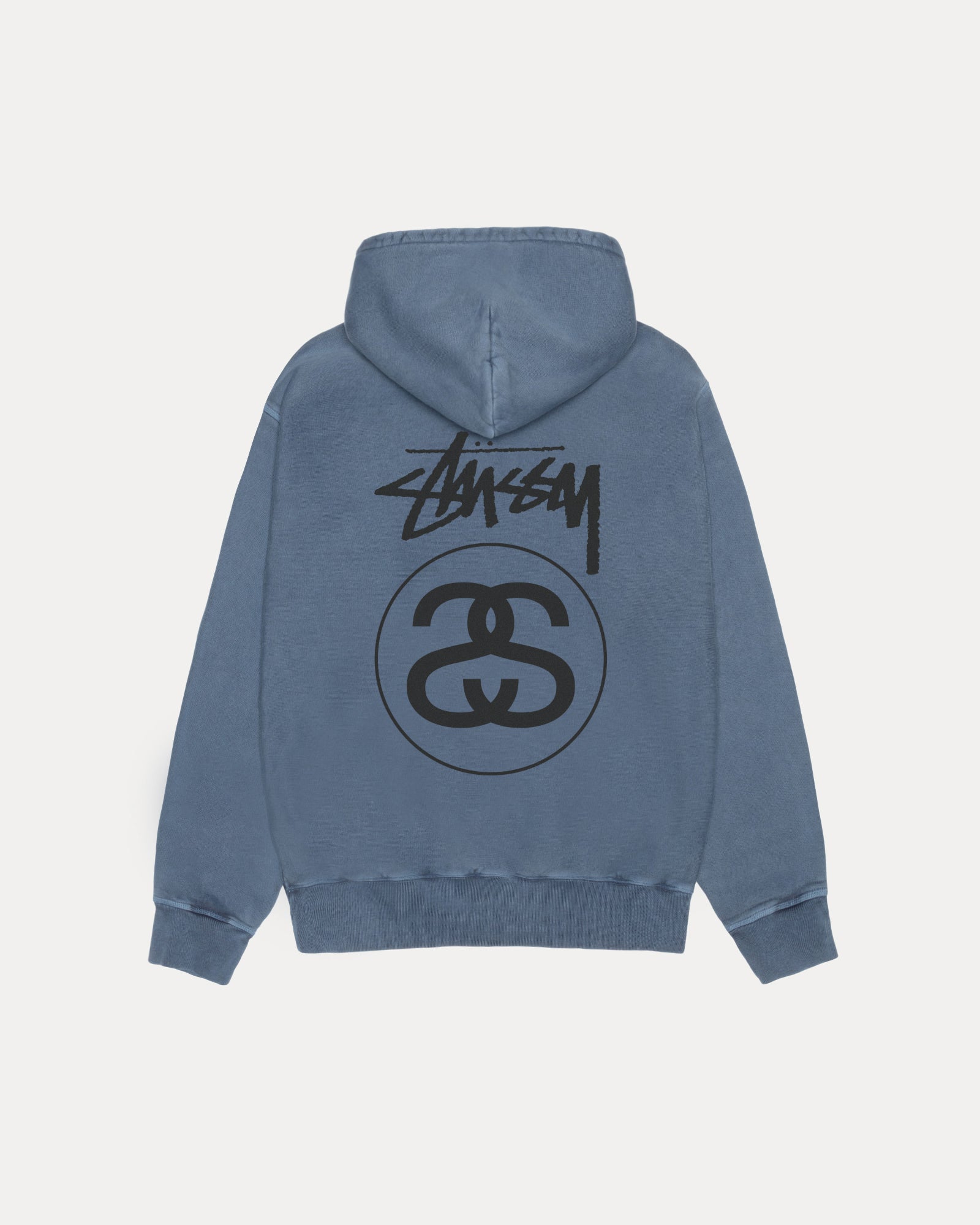 00　Stussy Stock Link Zip Hoodie Pigment Dyed – Navy | Sweats | Stüssy