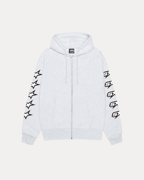 Speedway Zip Hood Mens Long Sleeve In Ash Heather