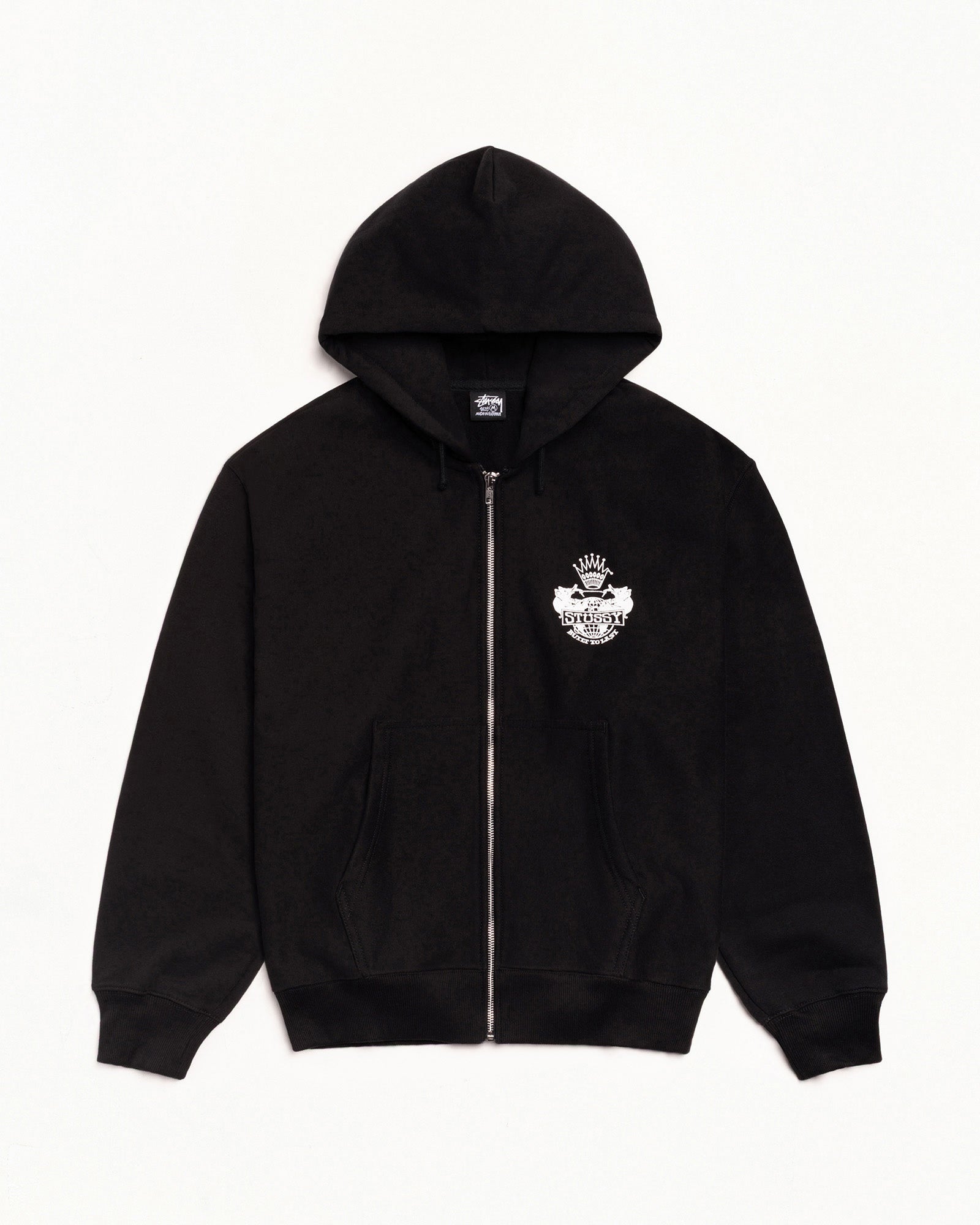 Built To Last Zip Hood Mens Long Sleeve In Black