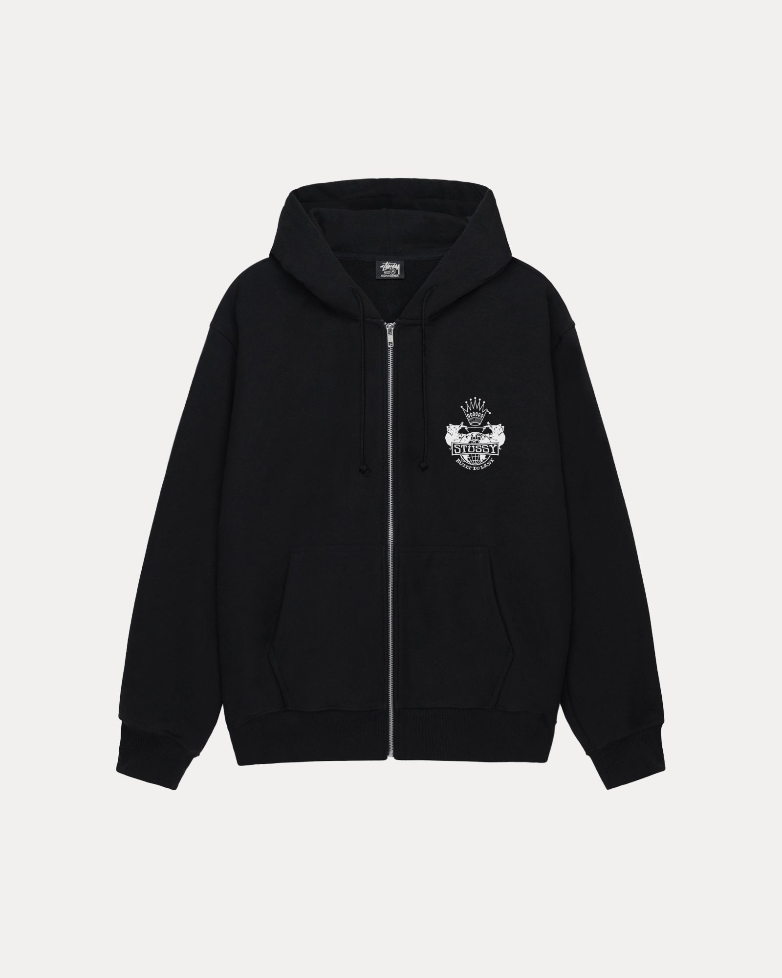 Built To Last Zip Hood Mens Long Sleeve In Black