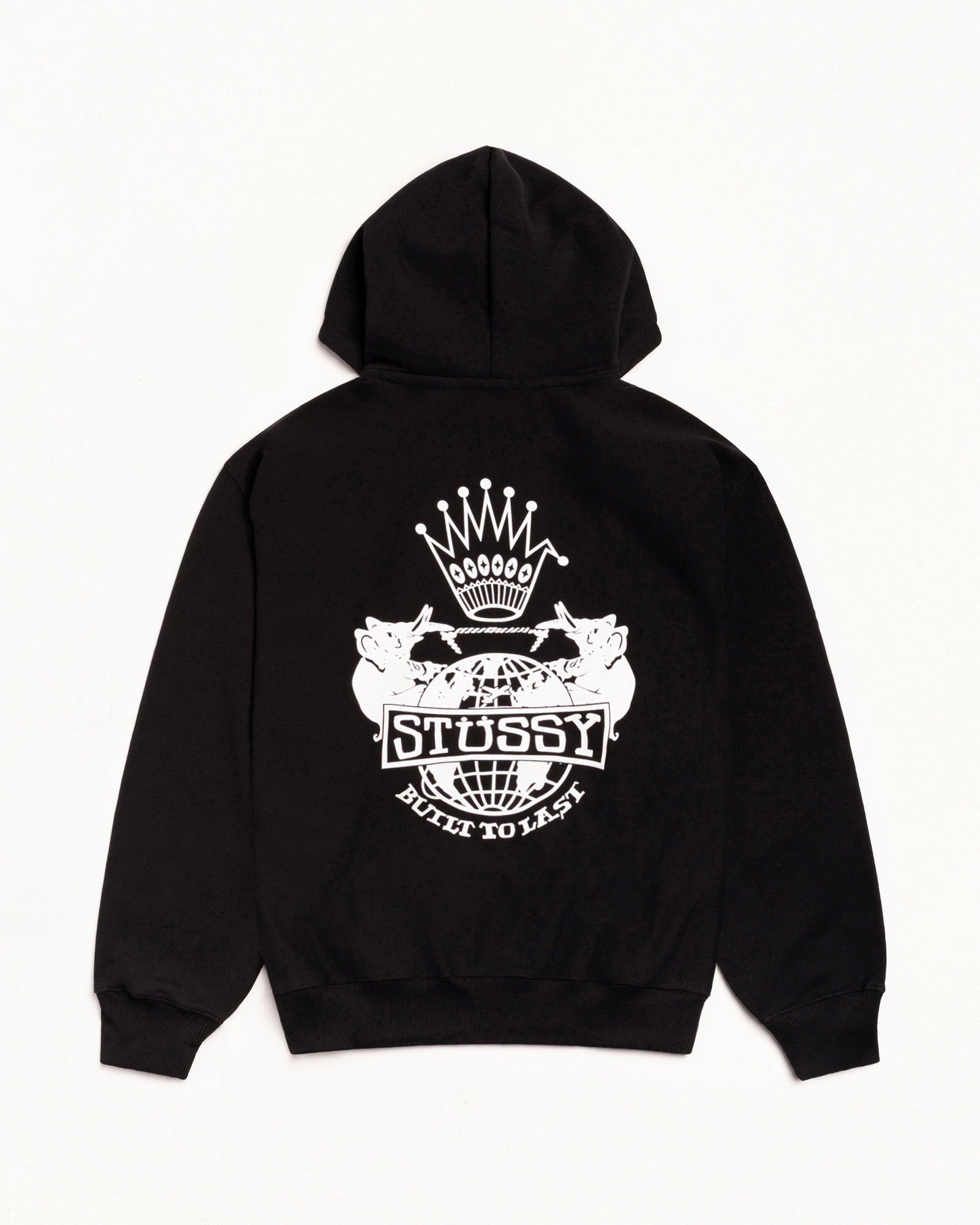Built To Last Zip Hood Mens Long Sleeve In Black