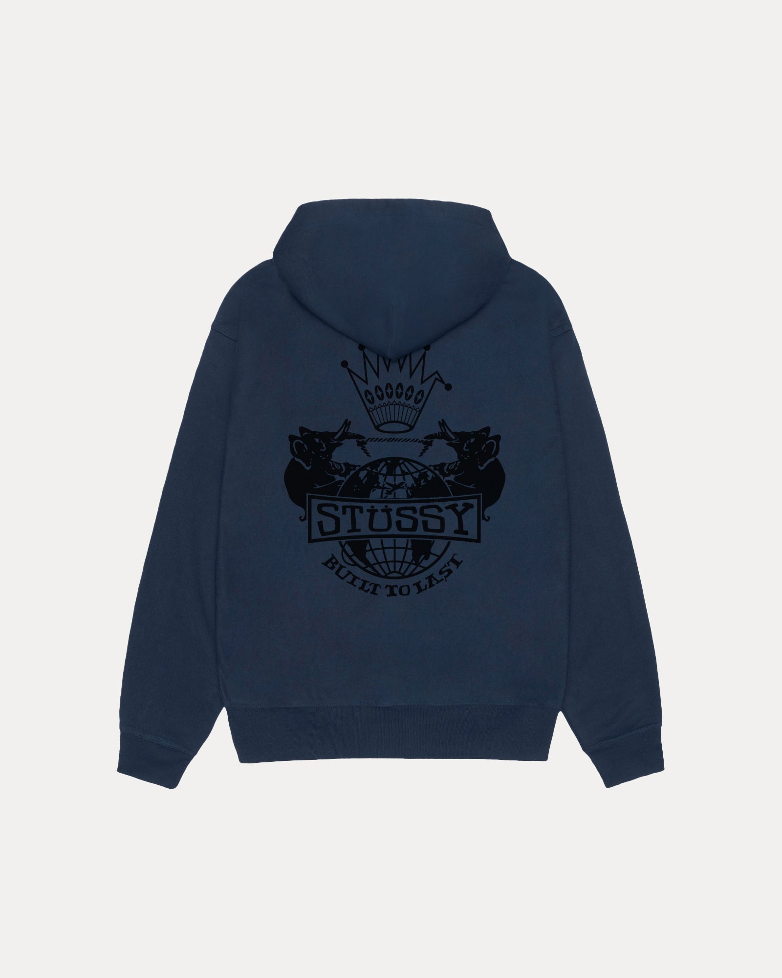 Built To Last Zip Hood Mens Long Sleeve In Navy