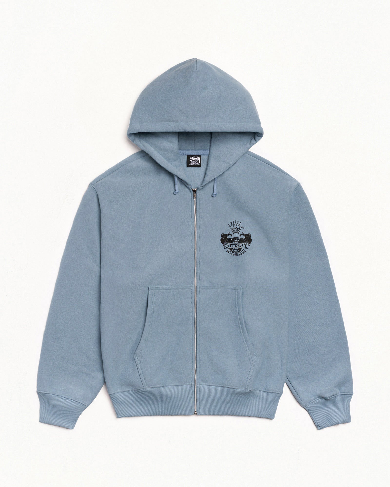 Built To Last Zip Hood Mens Long Sleeve In Slate