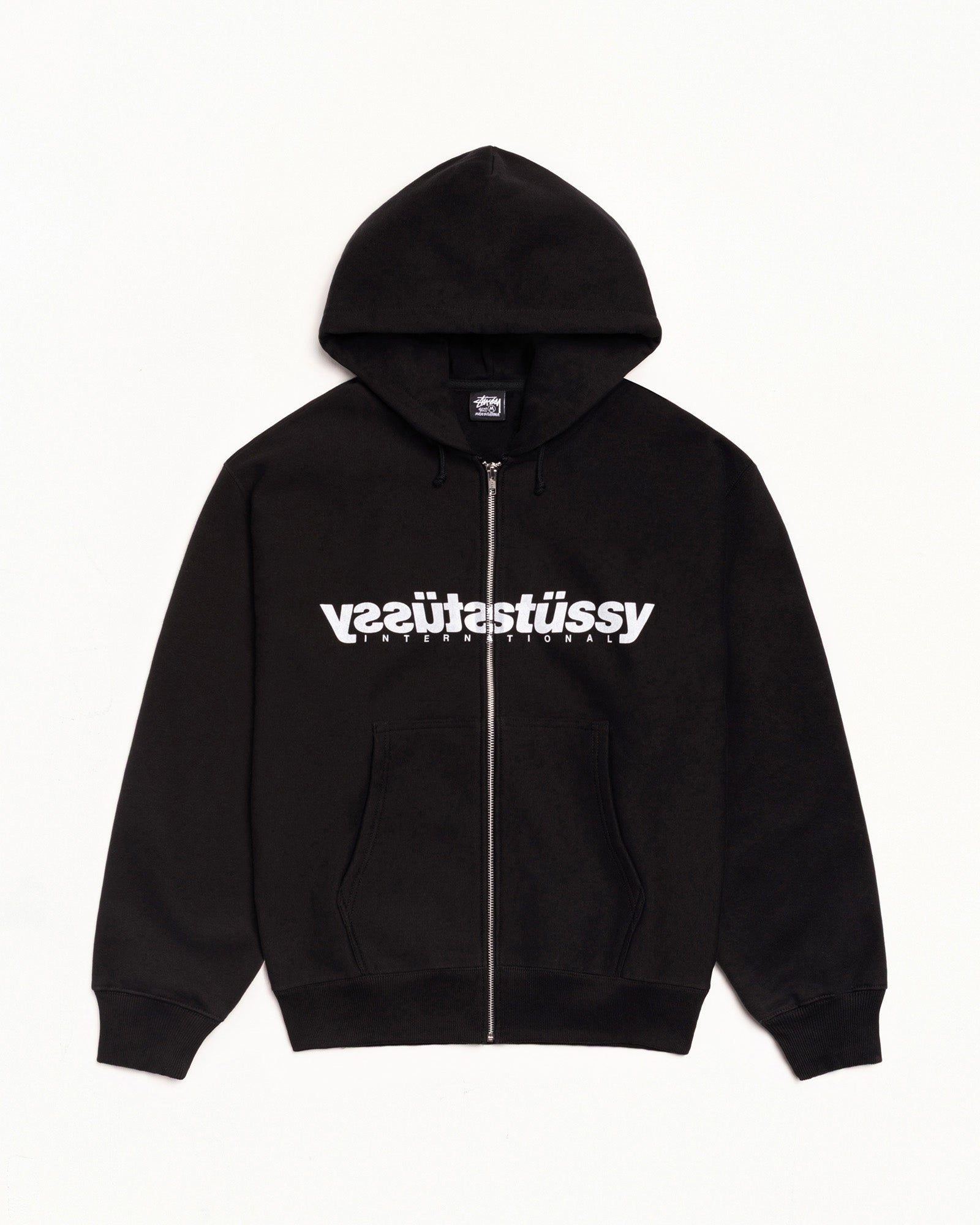 Mirror Zip Hood Mens Long Sleeve In Black