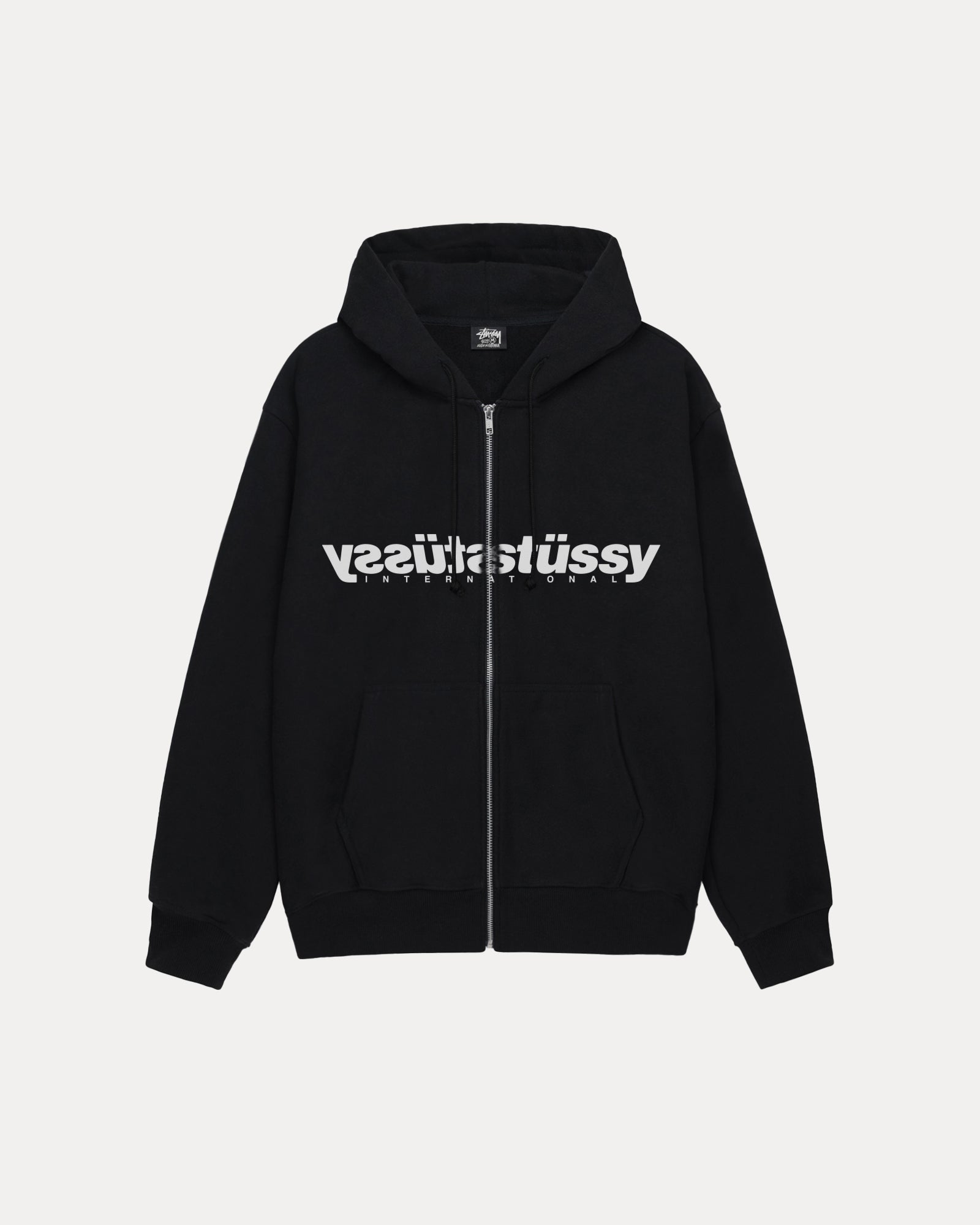 Mirror Zip Hood Mens Long Sleeve In Black