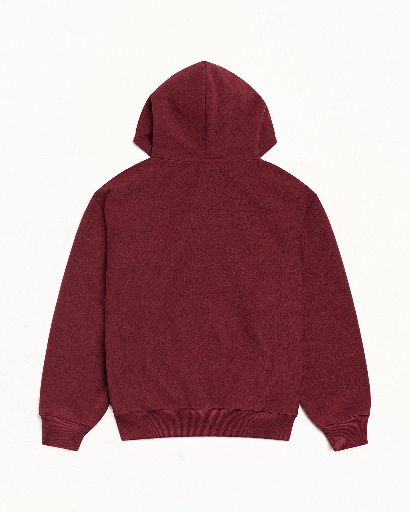 Mirror Zip Hood Mens Long Sleeve In Wine