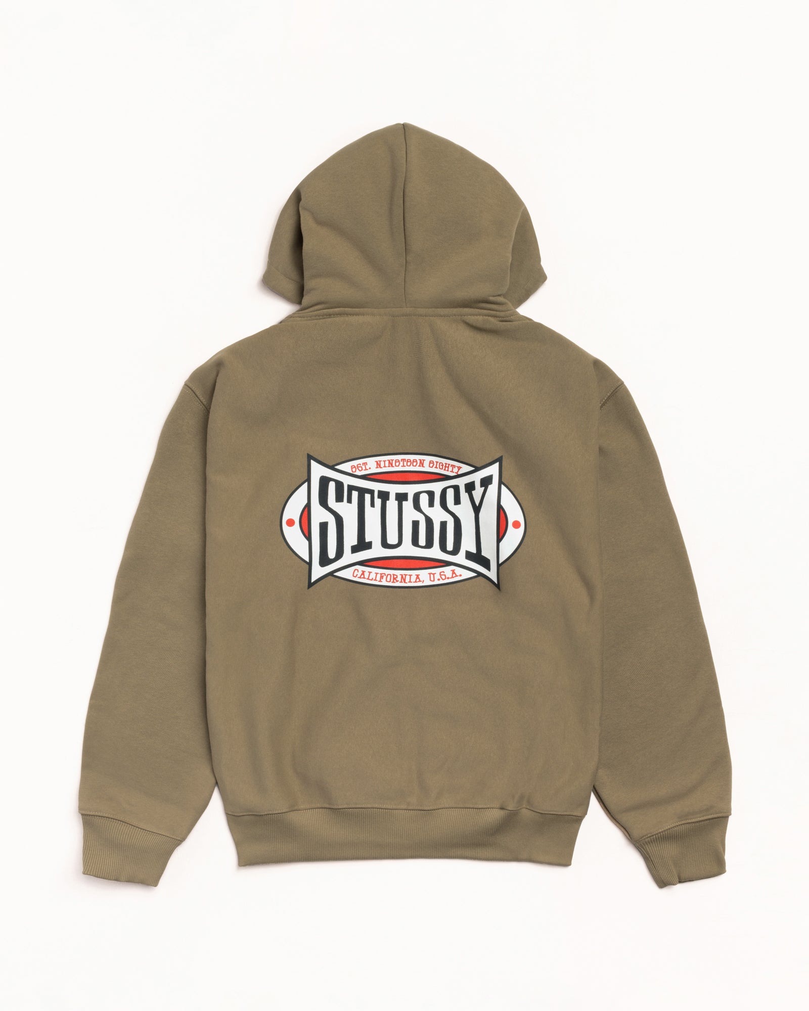 Champion Oval Zip Hood Mens Long Sleeve In Army