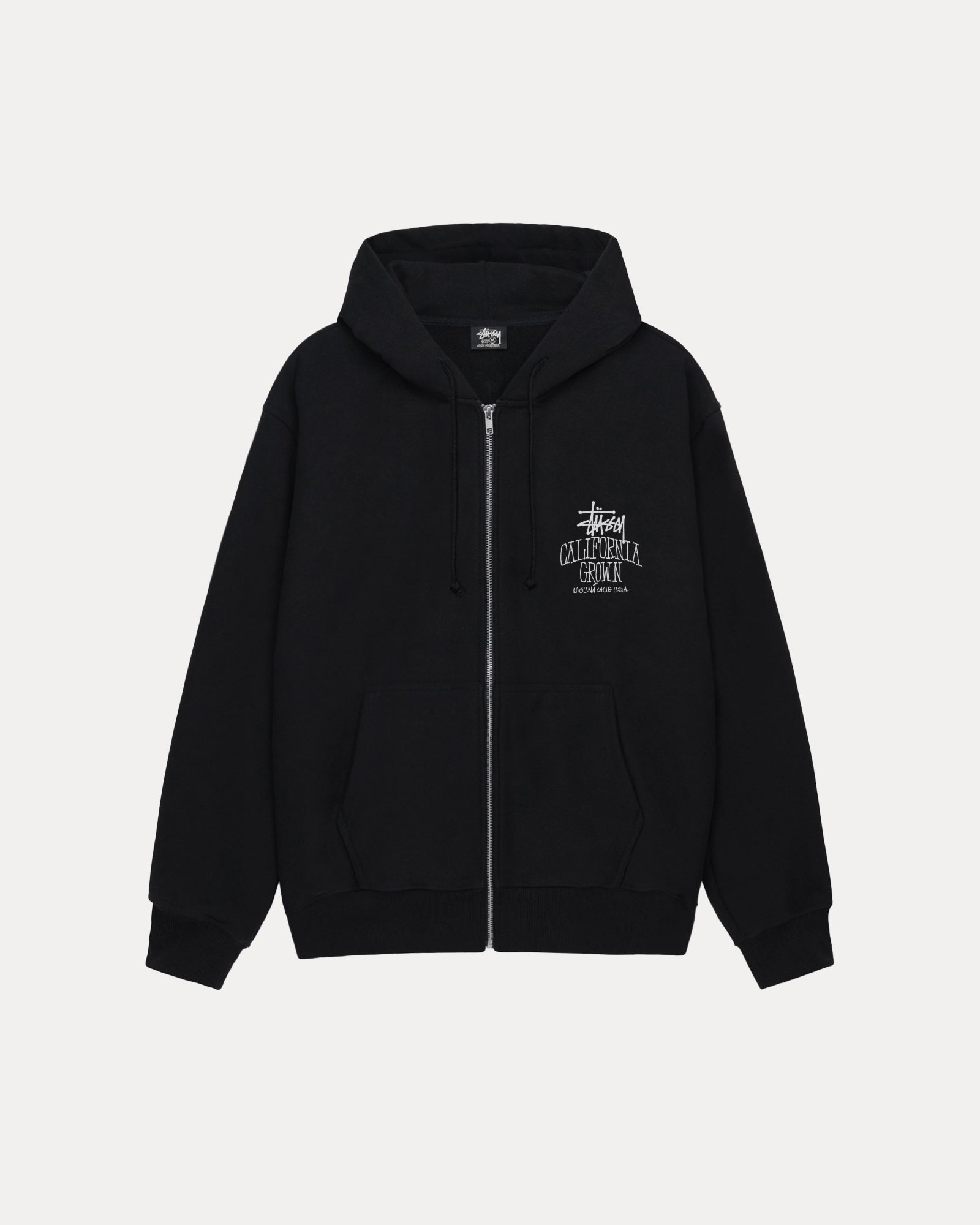 Cali Grown Zip Hood Mens Long Sleeve In Black