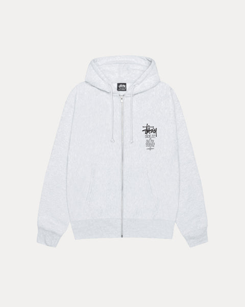 Swim Out Zip Hood Mens Long Sleeve In Ash Heather