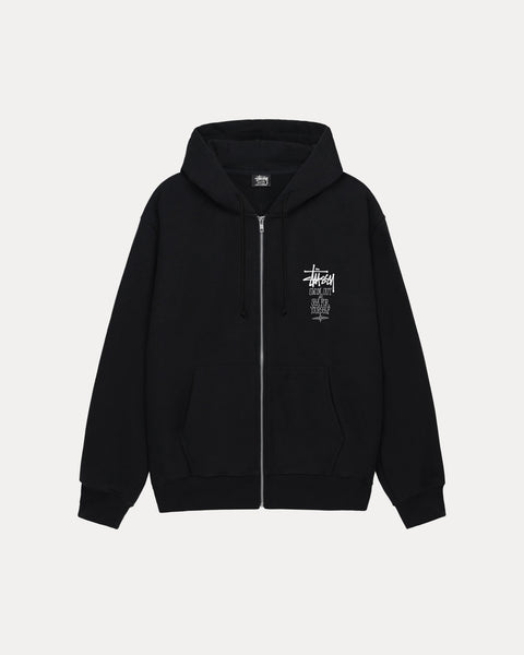 Swim Out Zip Hood Mens Long Sleeve In Black