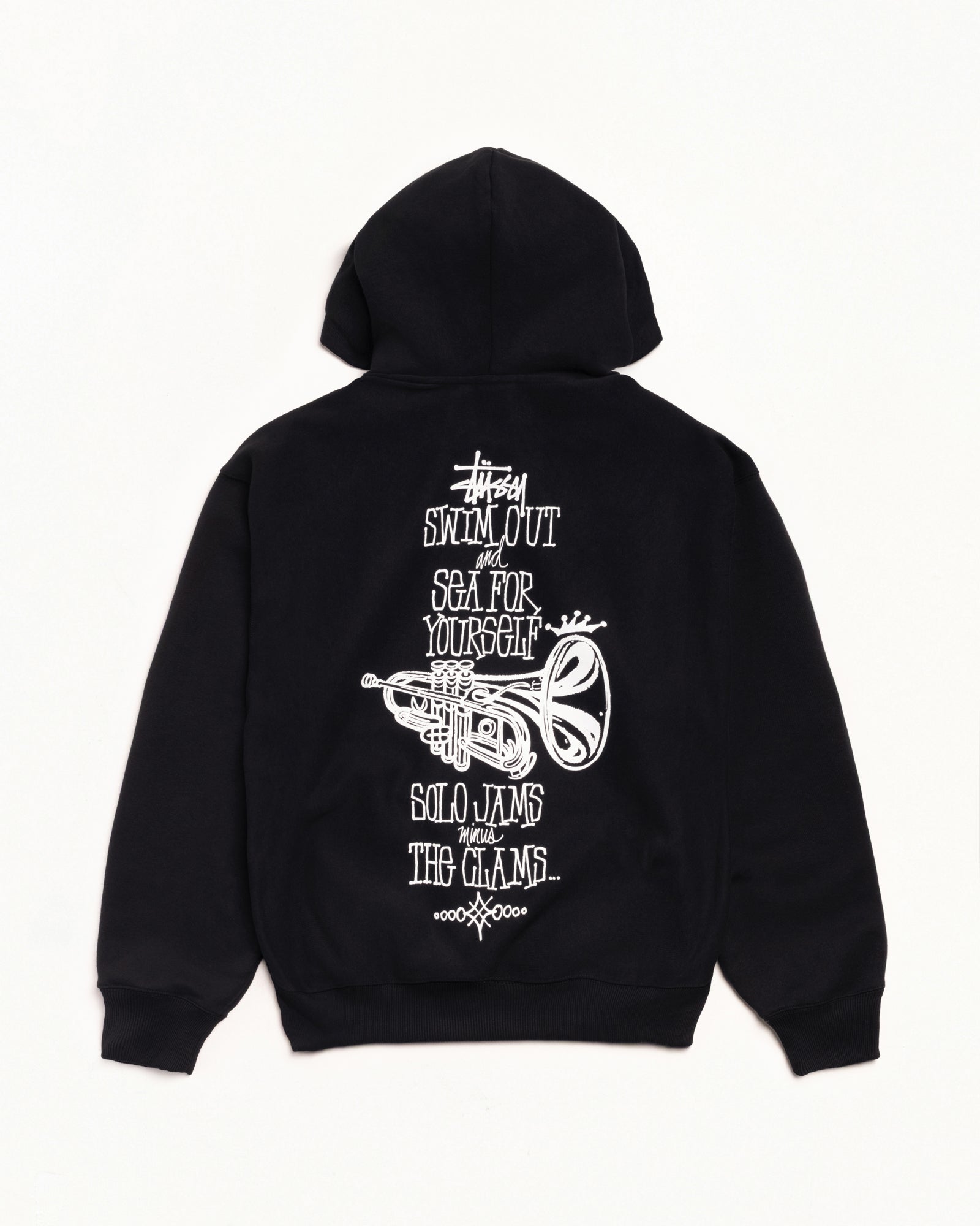 Swim Out Zip Hoodie – Black | Sweats | Stüssy Canada