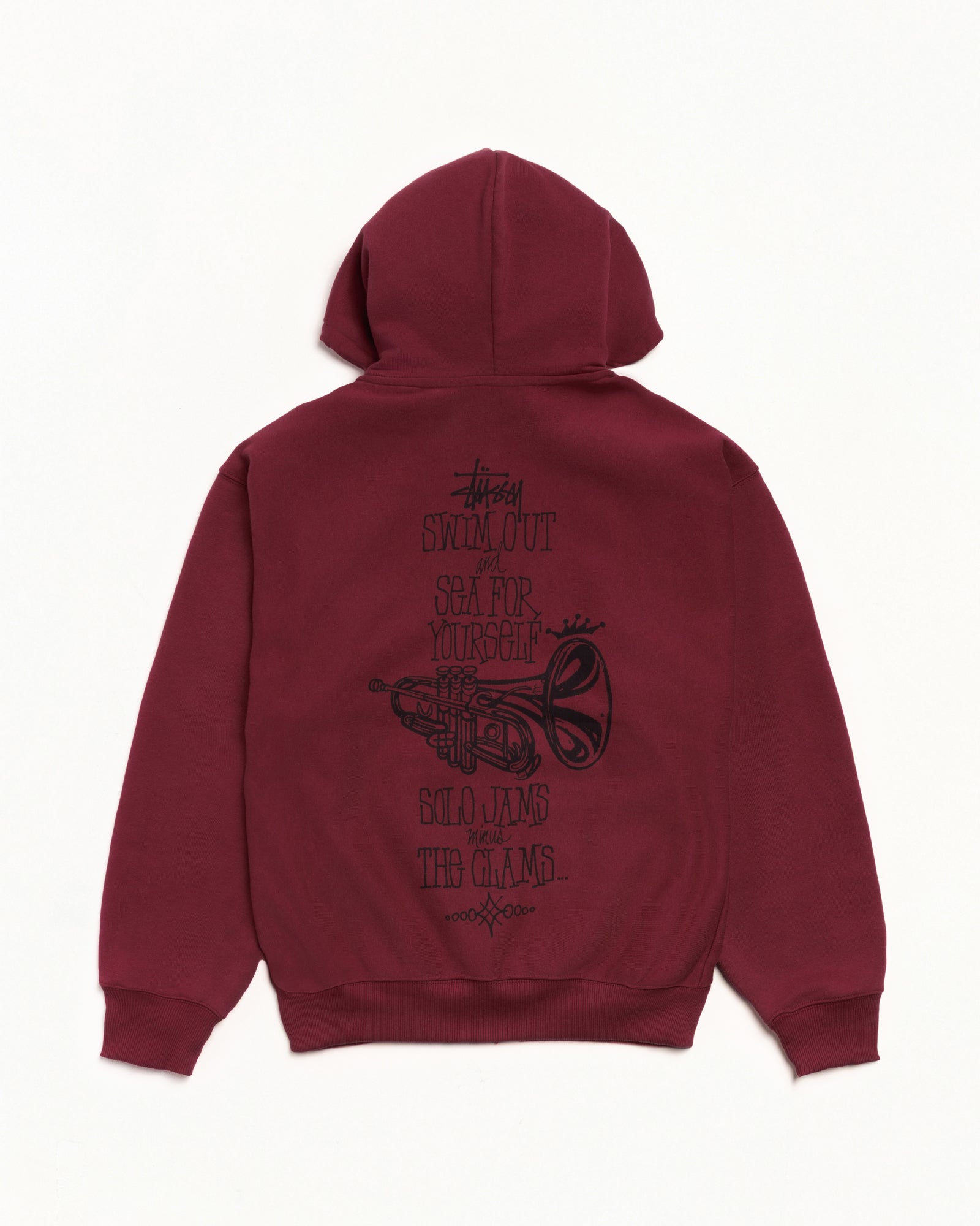 Stüssy ワインレッド ジップアップパーカー Swim Out Zip Hoodie – Wine | Sweats | Stüssy Canada