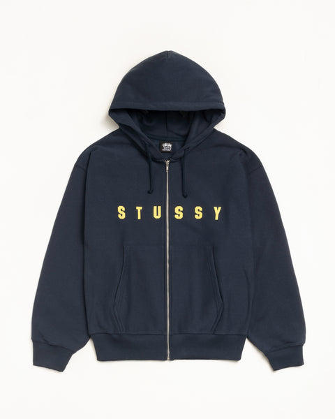 Lens Zip Hood Mens Long Sleeve In Navy