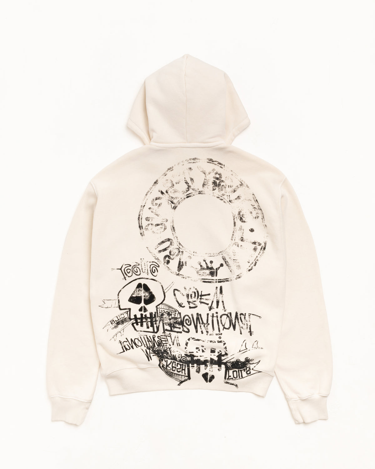 Skulls Zip Hoodie Pigment Dyed – Bone | Sweats | Stüssy Canada
