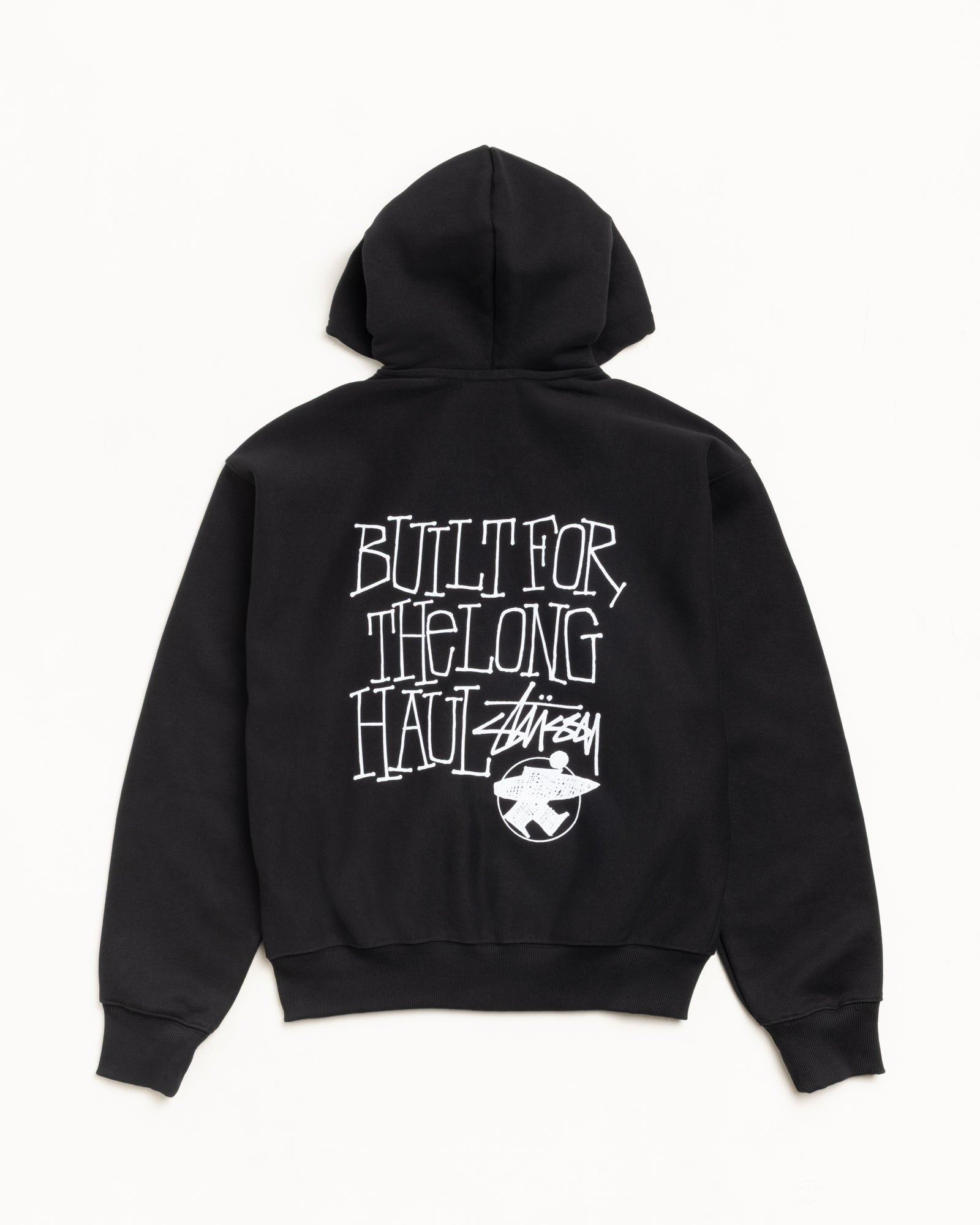 Long Haul Zip Hoodie – Black | Sweats | Stüssy Canada