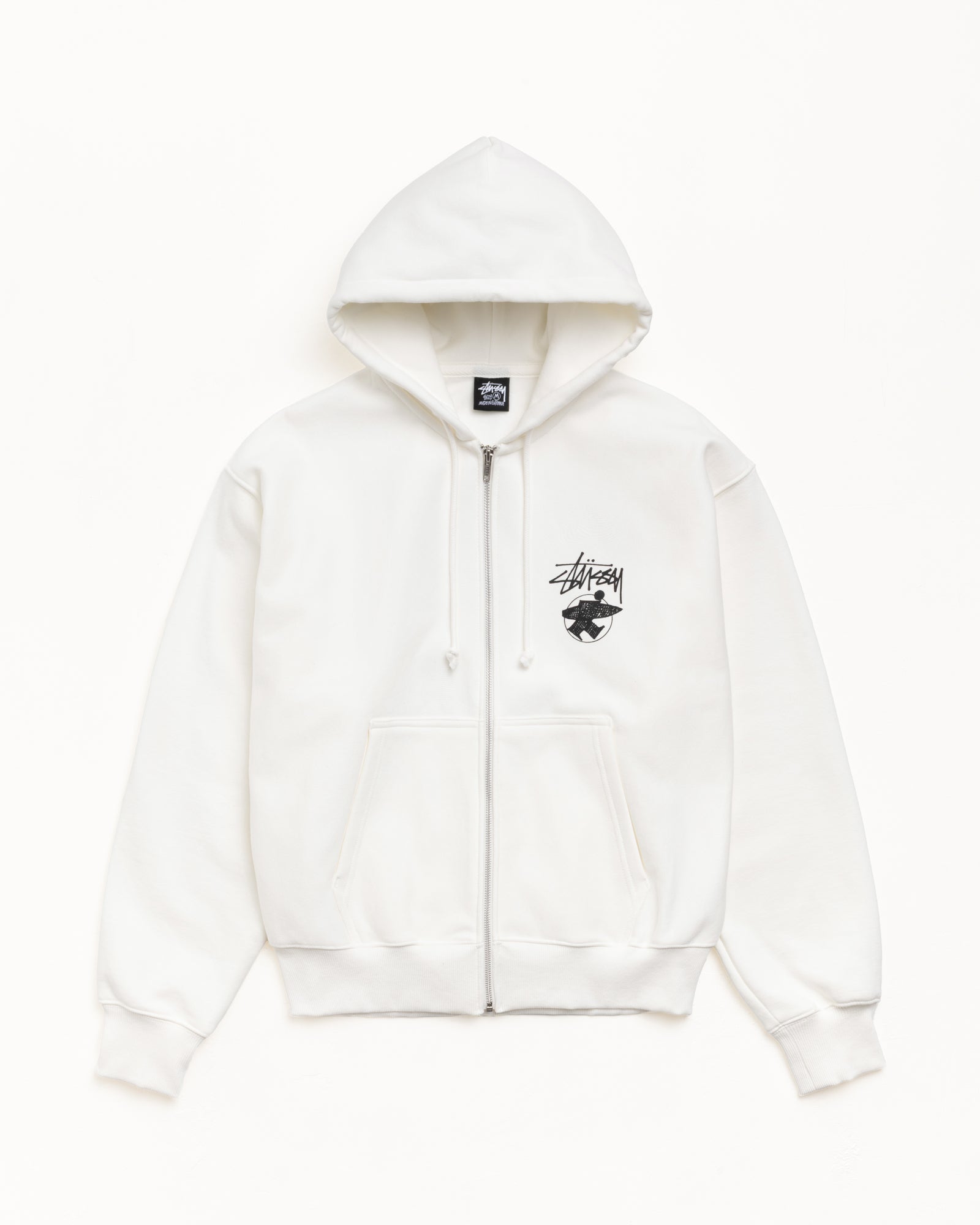 Long Haul Zip Hood Mens Long Sleeve In Off White