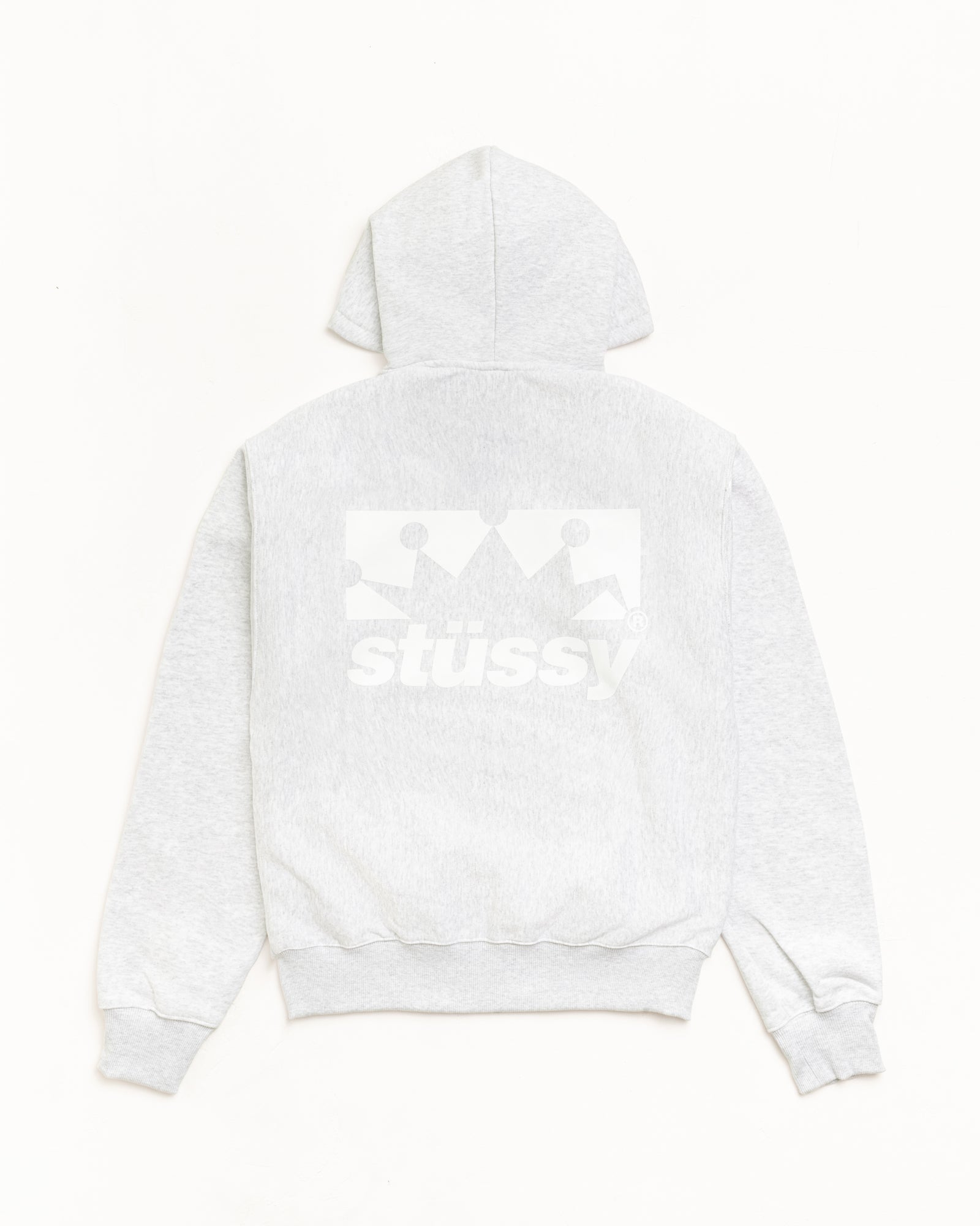 Box Crown Zip Hoodie – Ash Heather | Sweats | Stüssy Canada