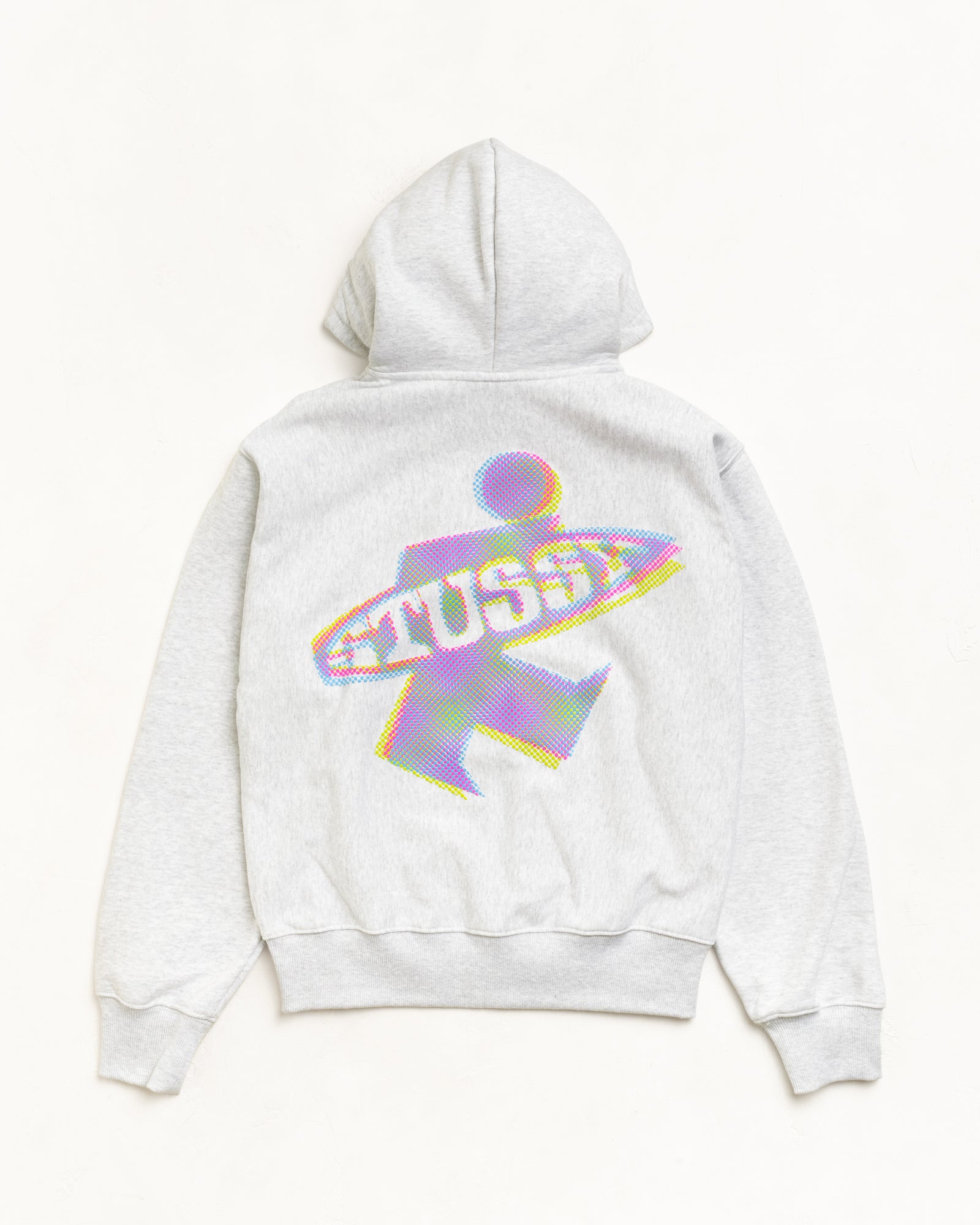 Dot Surf Zip Hood Unisex Long Sleeve In Ash Heather