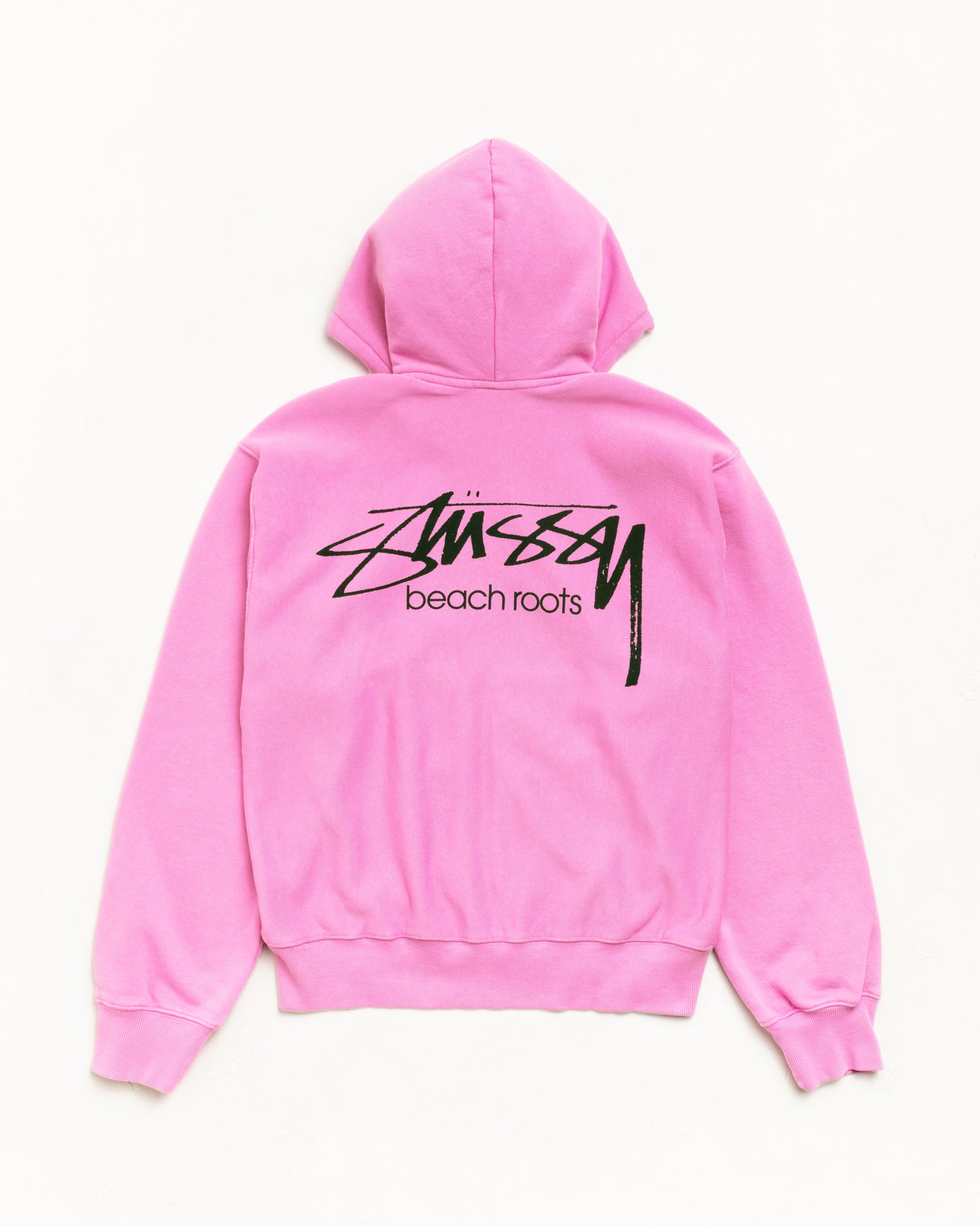 Beach Roots Zip Hoodie Garment Dyed – Pink | Sweats | Stüssy Canada