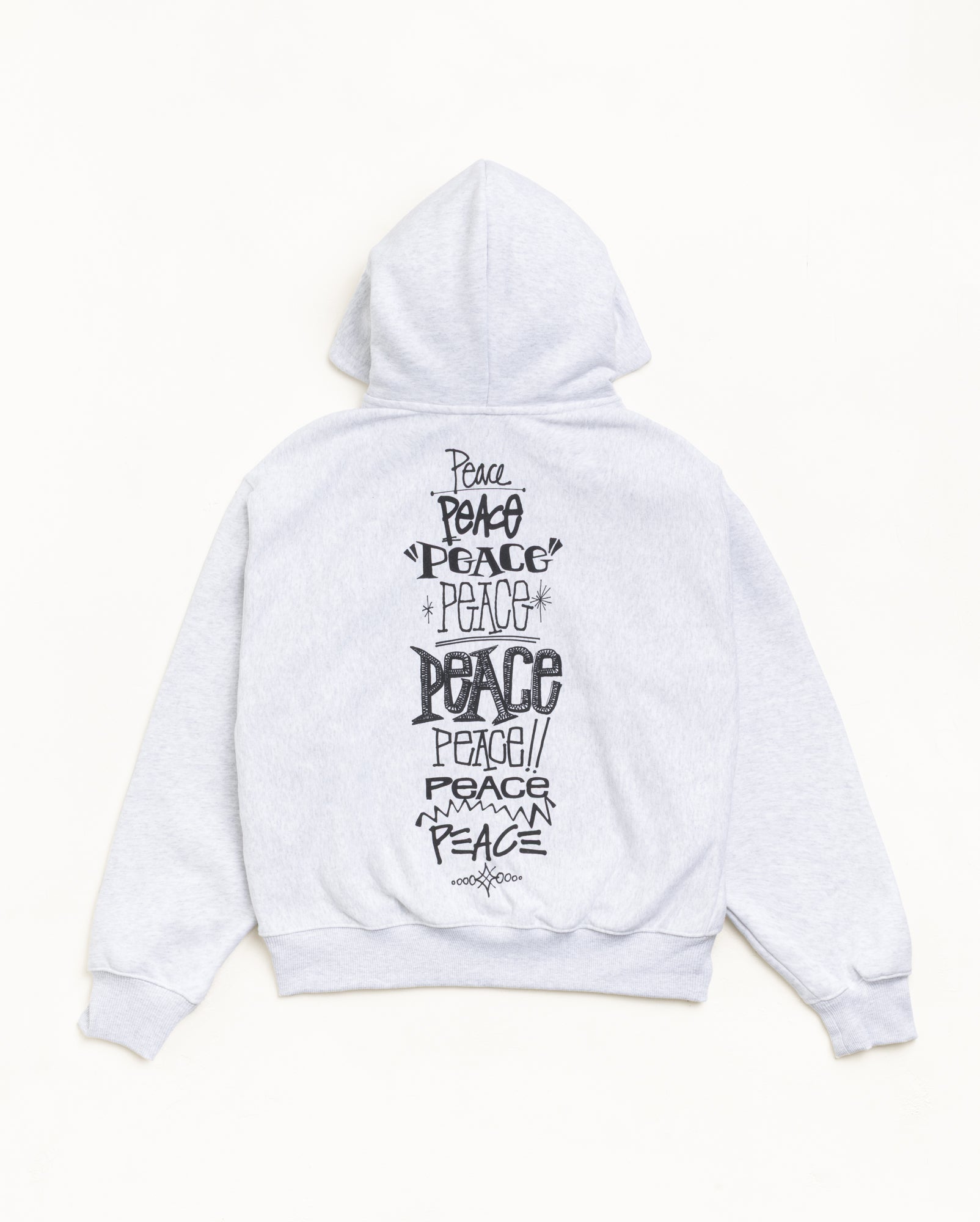 Peace Increased Zip Hoodie - Ash Heather | Sweats | Stüssy Canada