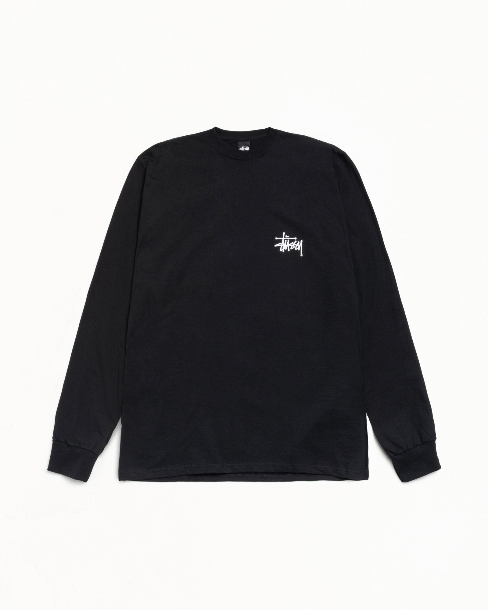 Basic Stussy Ls Tee Mens Long Sleeve In Black