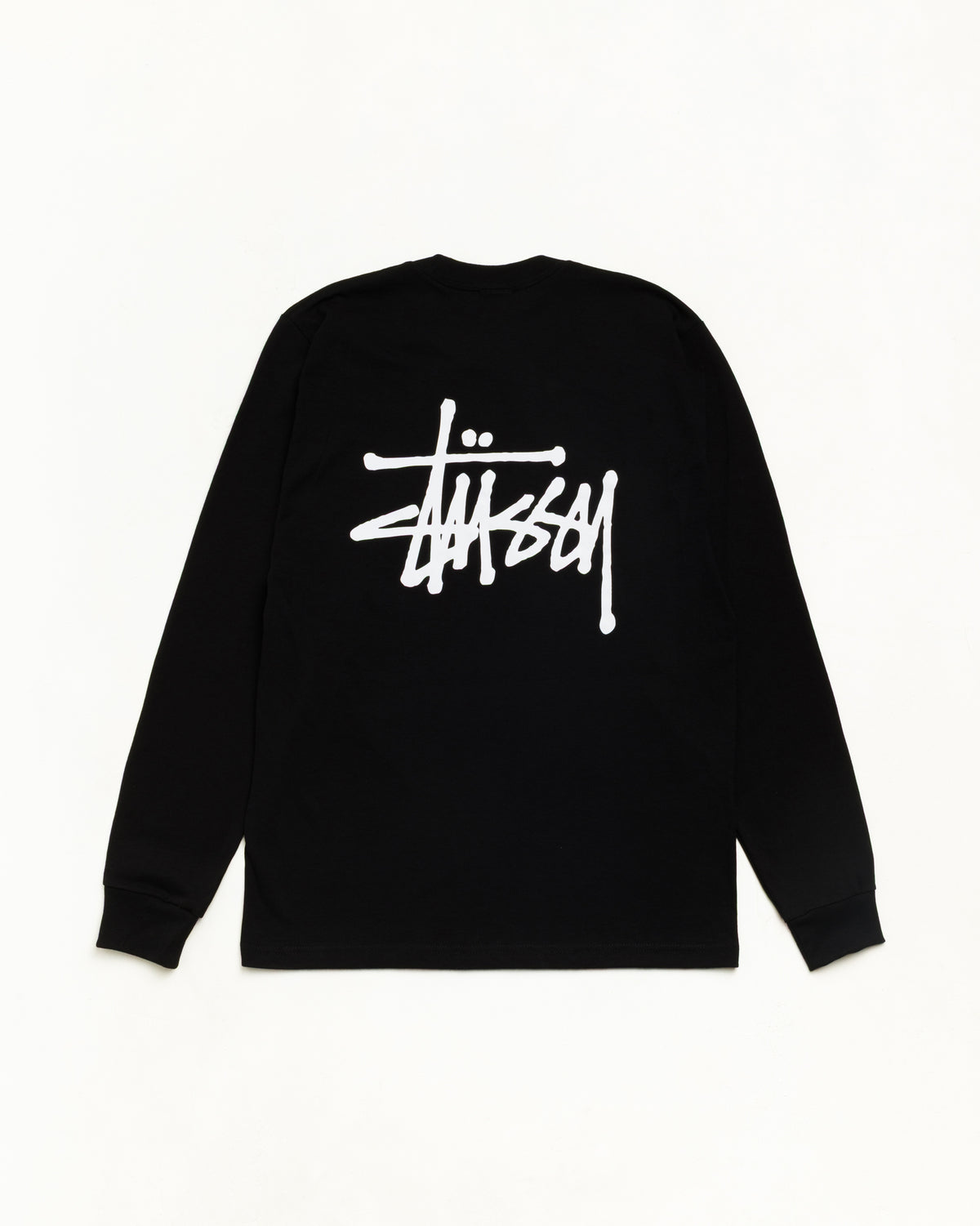 Basic Stüssy LS Tee – Black | Tees | Stüssy Canada