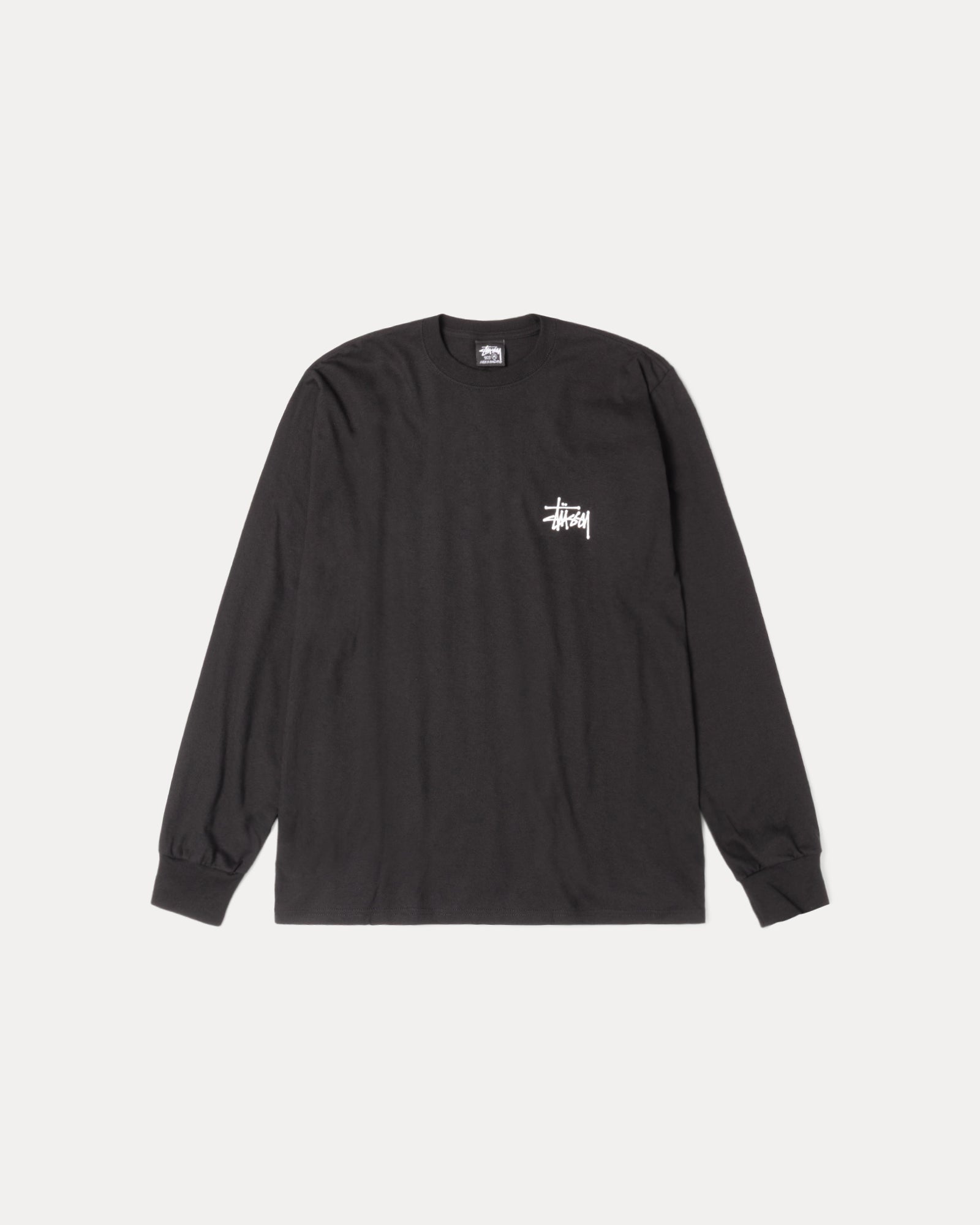 Basic Stussy Ls Tee Mens Long Sleeve In Black