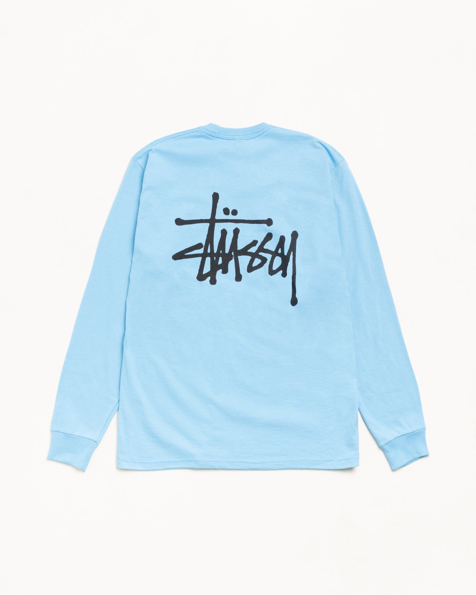 Basic Stüssy LS Tee – Sky Blue | Tees | Stüssy Canada