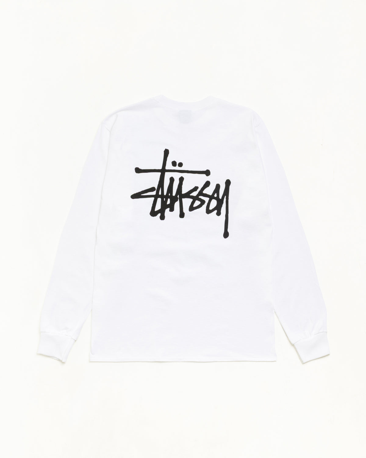 Basic Stüssy LS Tee – White | Tees | Stüssy Canada