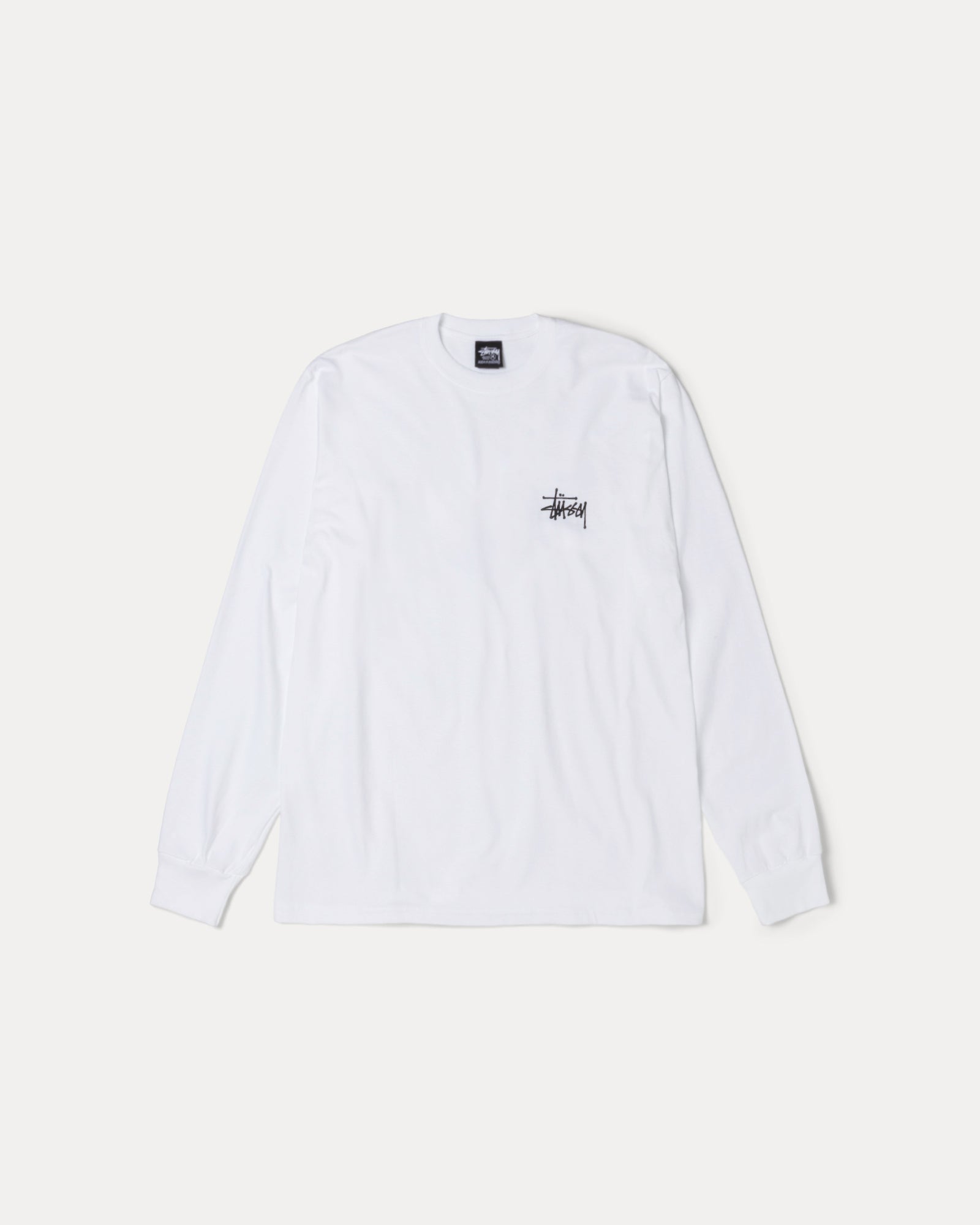 Basic Stussy Ls Tee Mens Long Sleeve In White