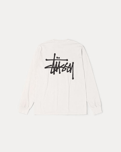 Basic Stussy Pig. Dyed Ls Tee Mens Long Sleeve In Natural