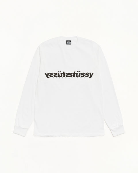 Mirror Ls Tee Mens Long Sleeve In White