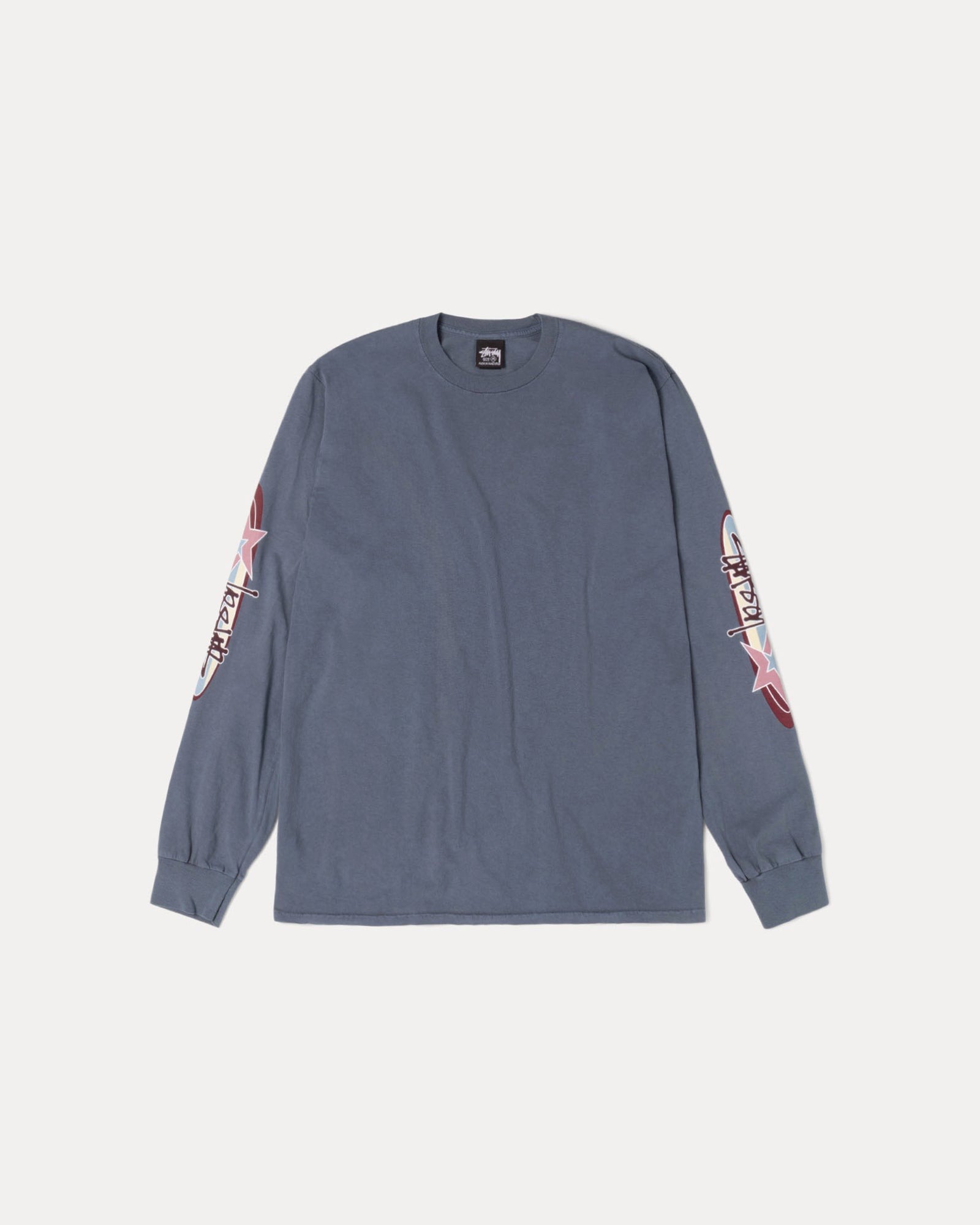 Two Star Pig. Dyed Ls Tee Mens Long Sleeve In Navy