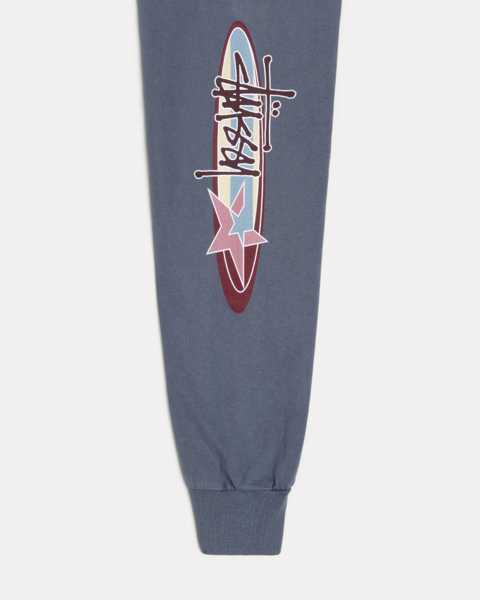 Two Star Pig. Dyed Ls Tee Mens Long Sleeve In Navy