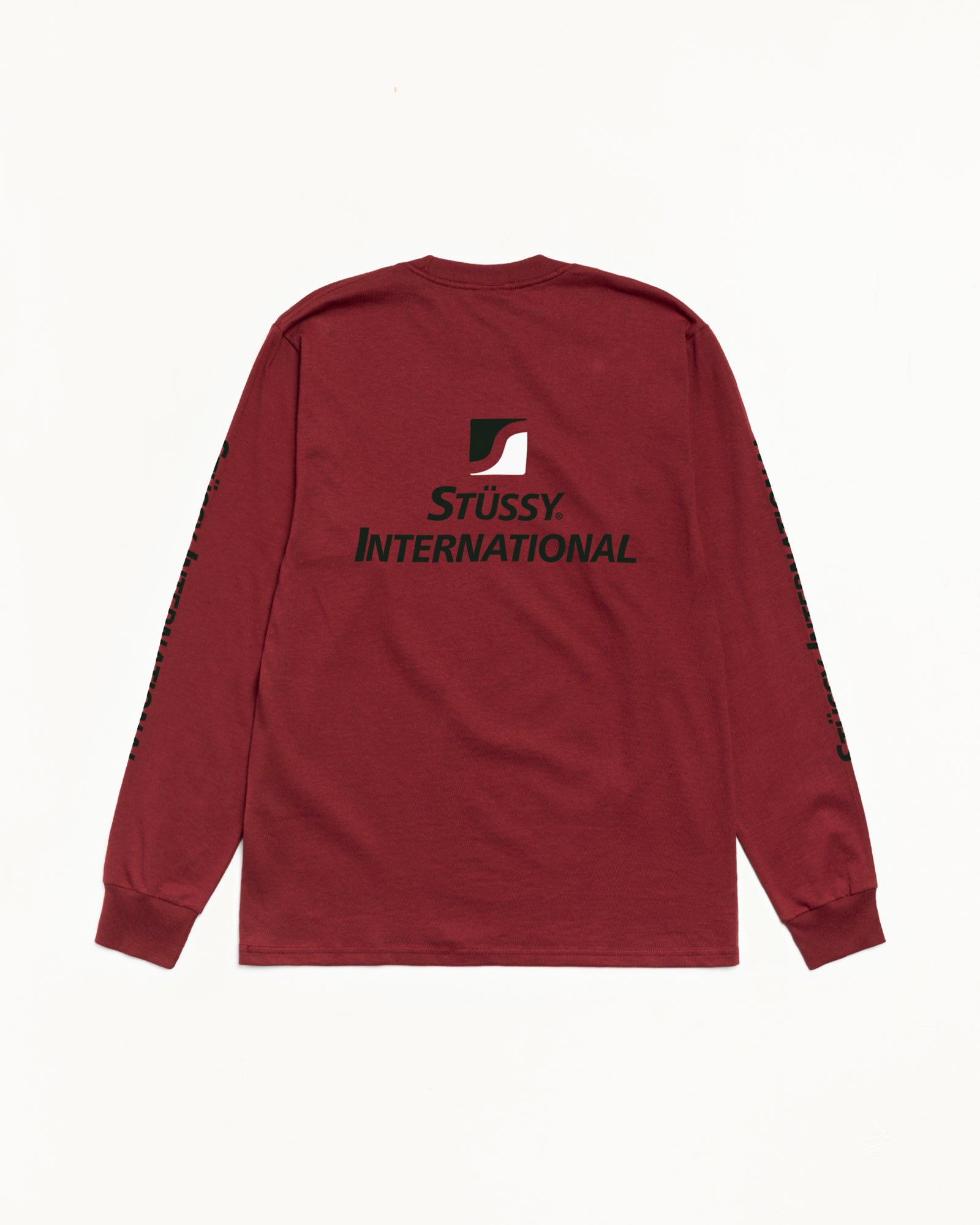 Stüssy International Ls Tee – Wine | Tees | Stüssy Canada