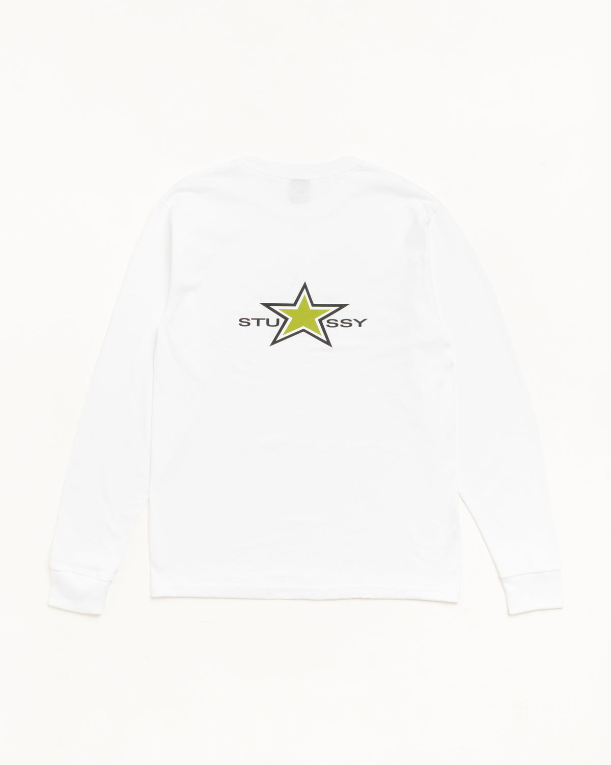 Stussy Star Ls Tee Unisex Long Sleeve In White