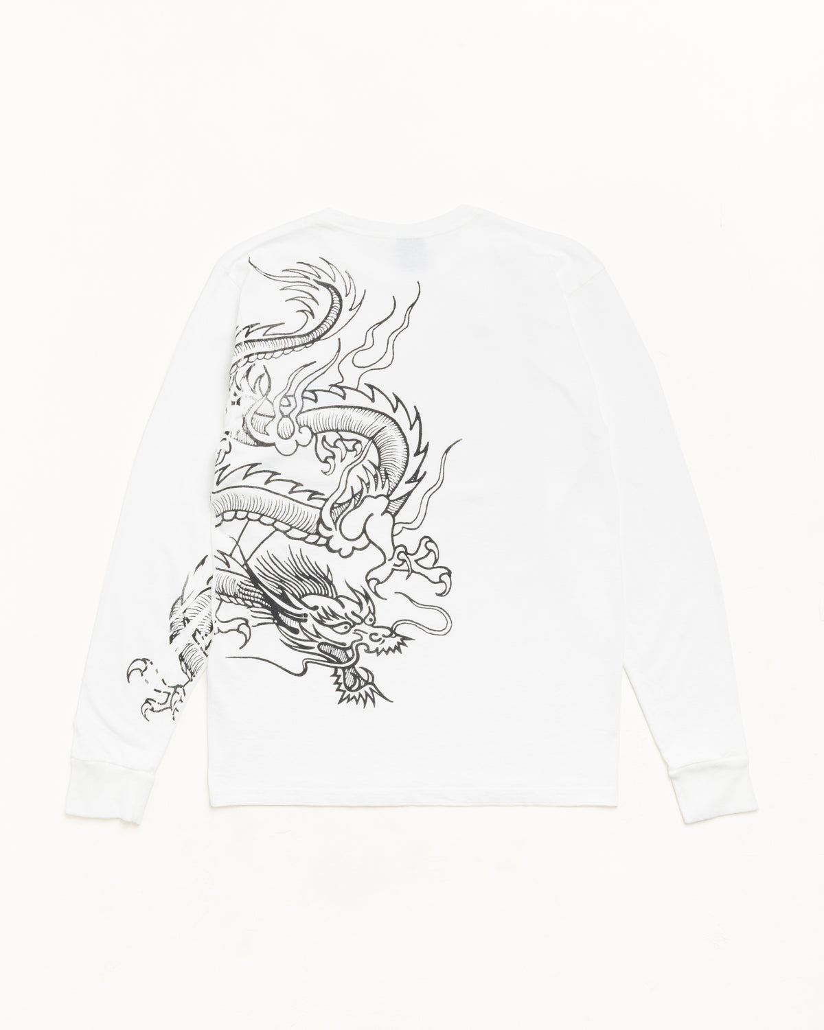Dragon Pig. Dyed Ls Tee Unisex Long Sleeve In Natural