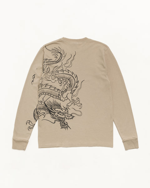 Dragon Pig. Dyed Ls Tee Unisex Long Sleeve In Rock