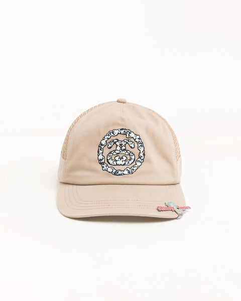 Stussy Tears Ss Logo Cap Accessories In Khaki