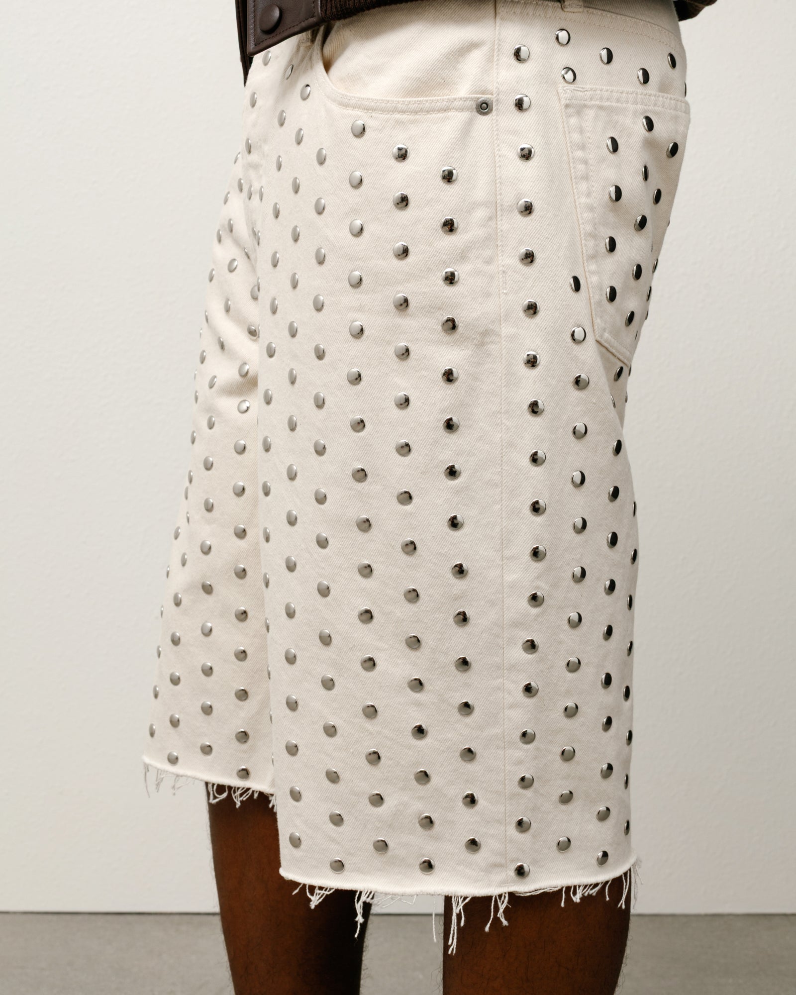 Wb Denim Short Mens Regular In Ivory