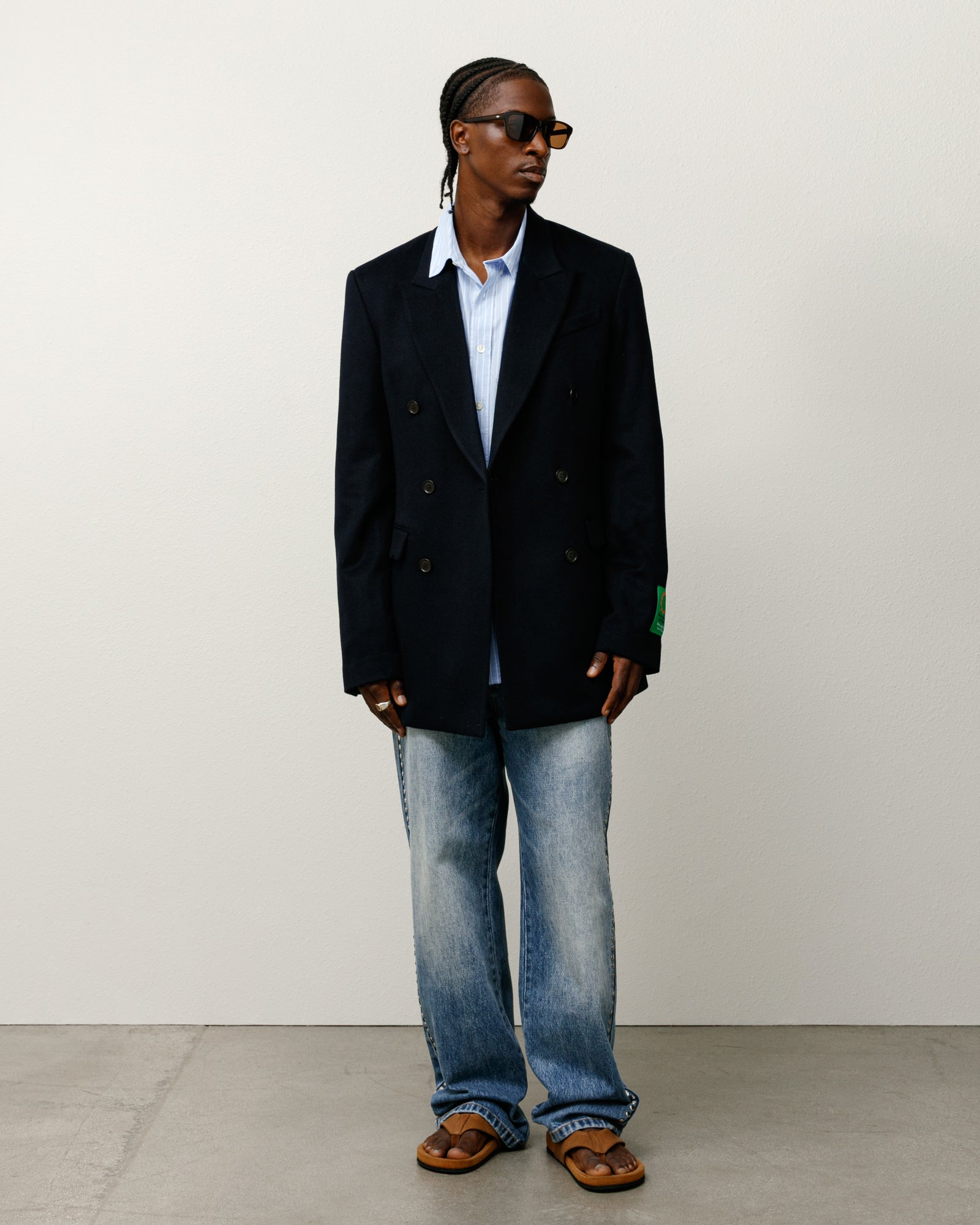 Wb Db Blazer Mens Long Sleeve In Navy